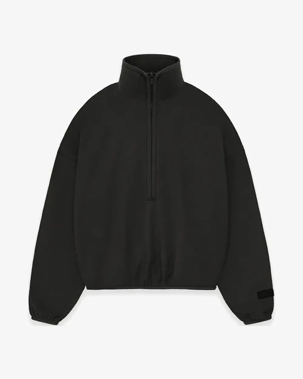 FOG ESSENTIALS SS24 JET BLACK HALF ZIP WMNS MOCKNECK