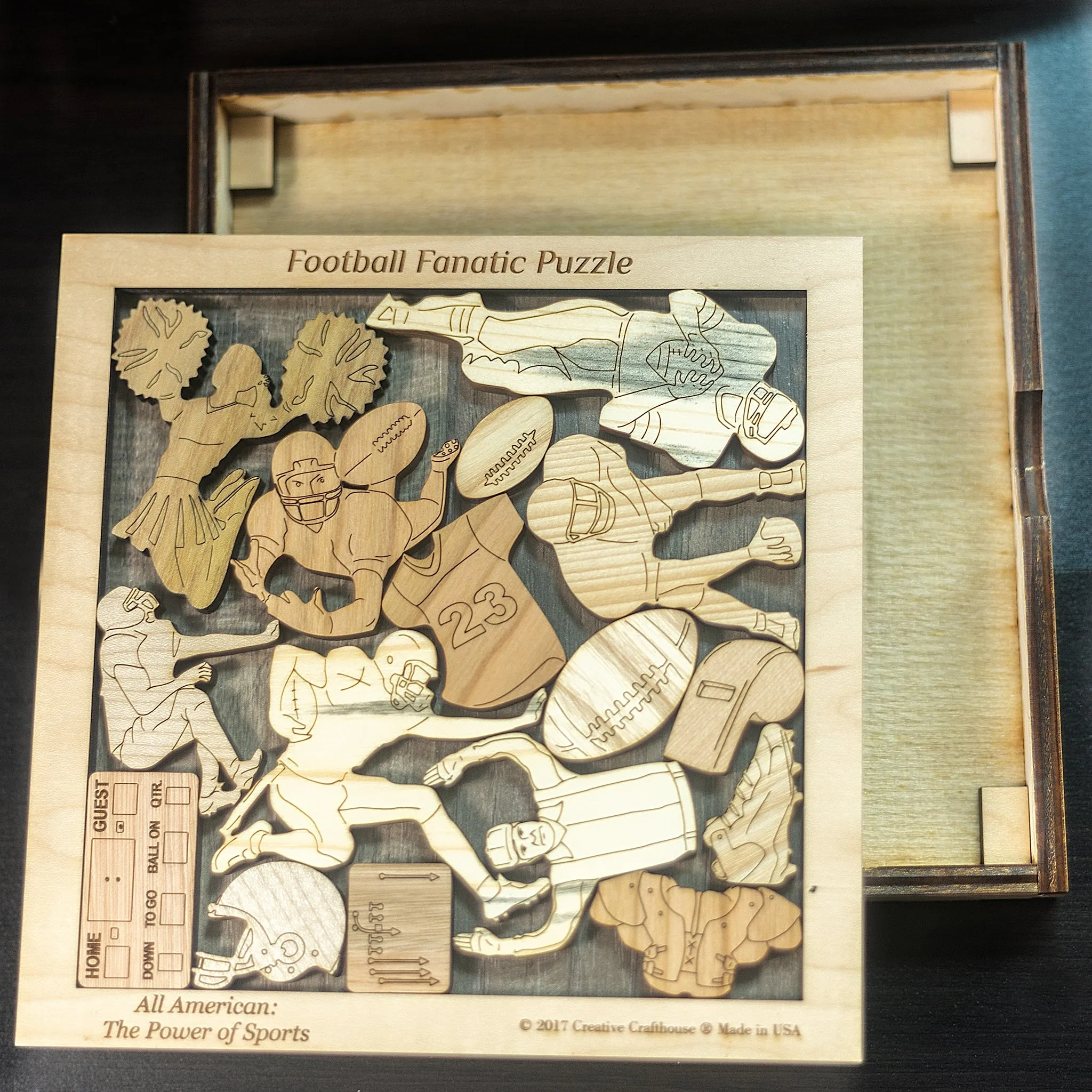 Football Fanatic Wooden Puzzle