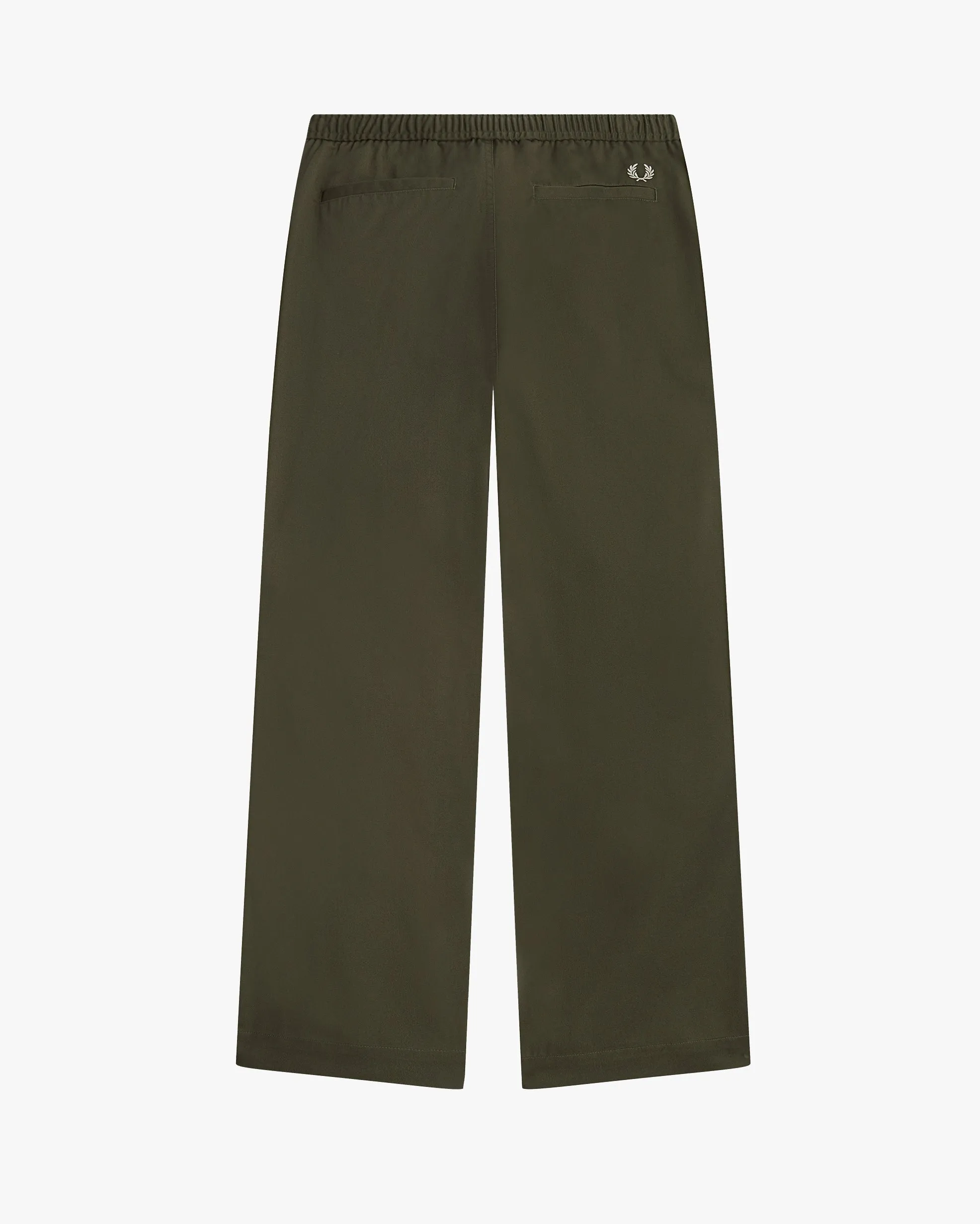 Fred Perry Wide Leg Drawstring Trouser - Uniform Green