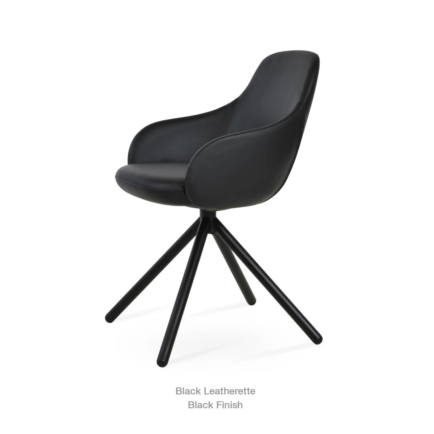 GAZEL STICK SWIVEL ARMCHAIR