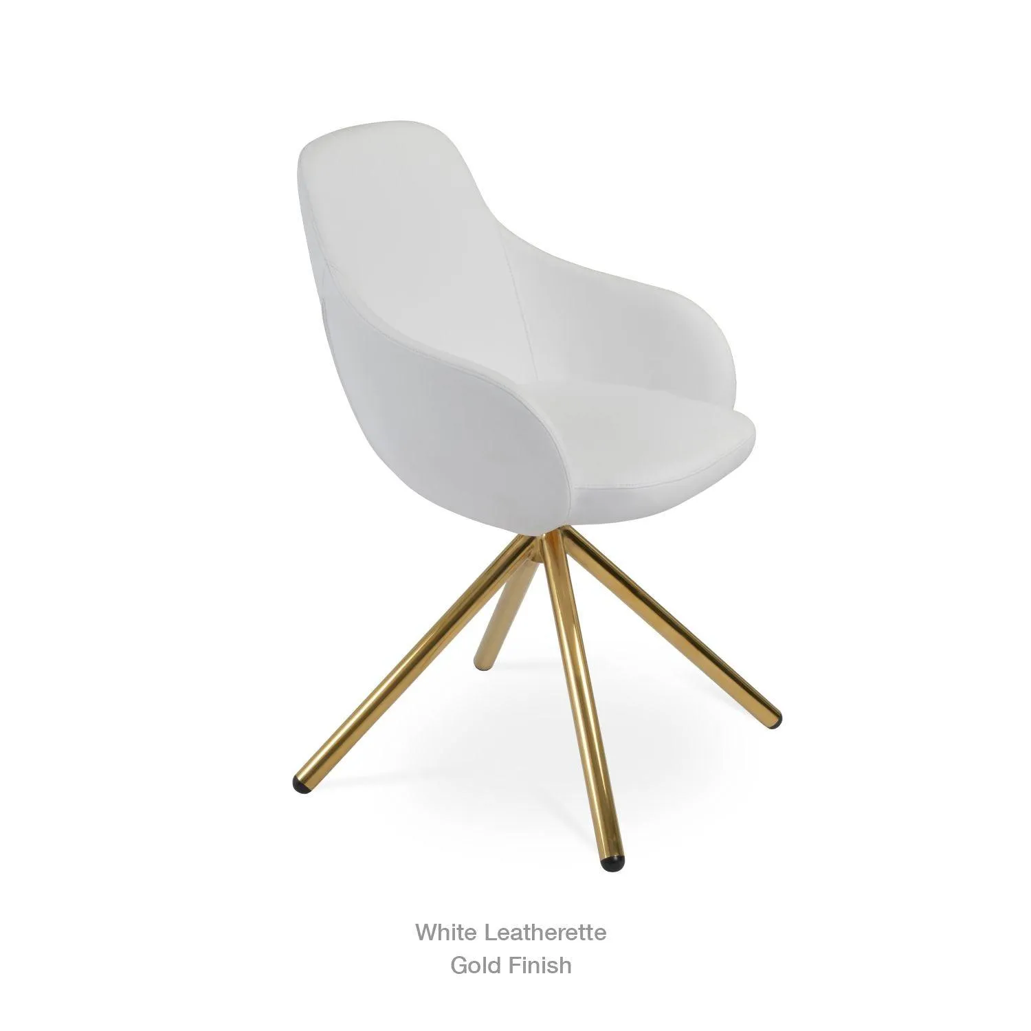 GAZEL STICK SWIVEL ARMCHAIR