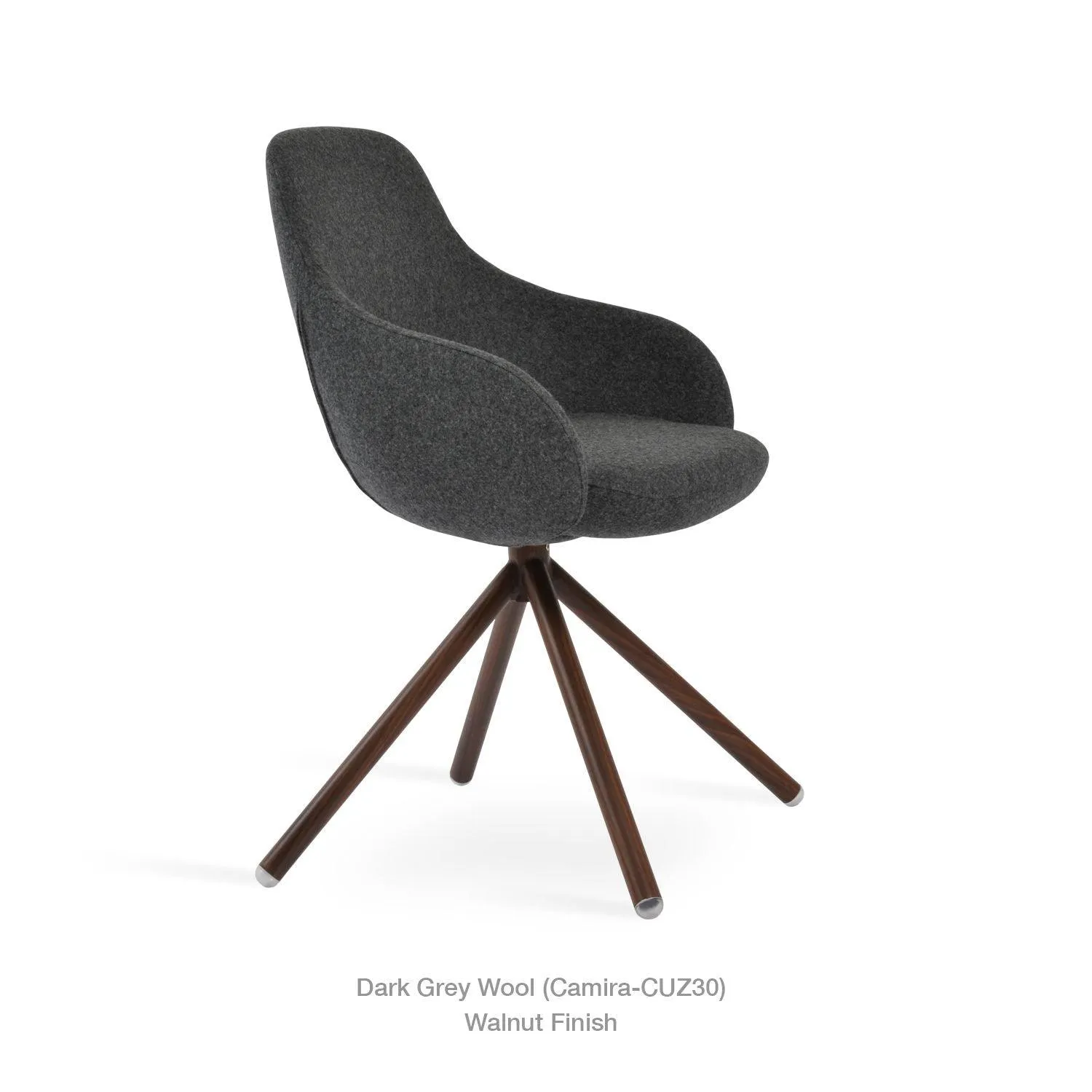 GAZEL STICK SWIVEL ARMCHAIR