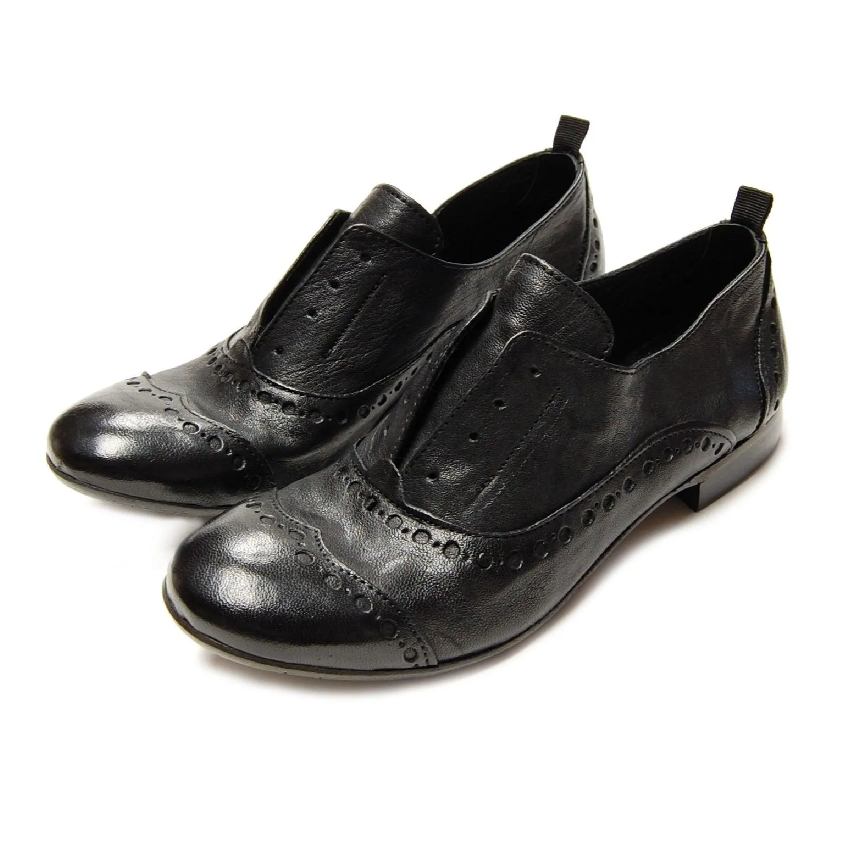 GIUSY 070 - Texas Leather SHOES BLACK