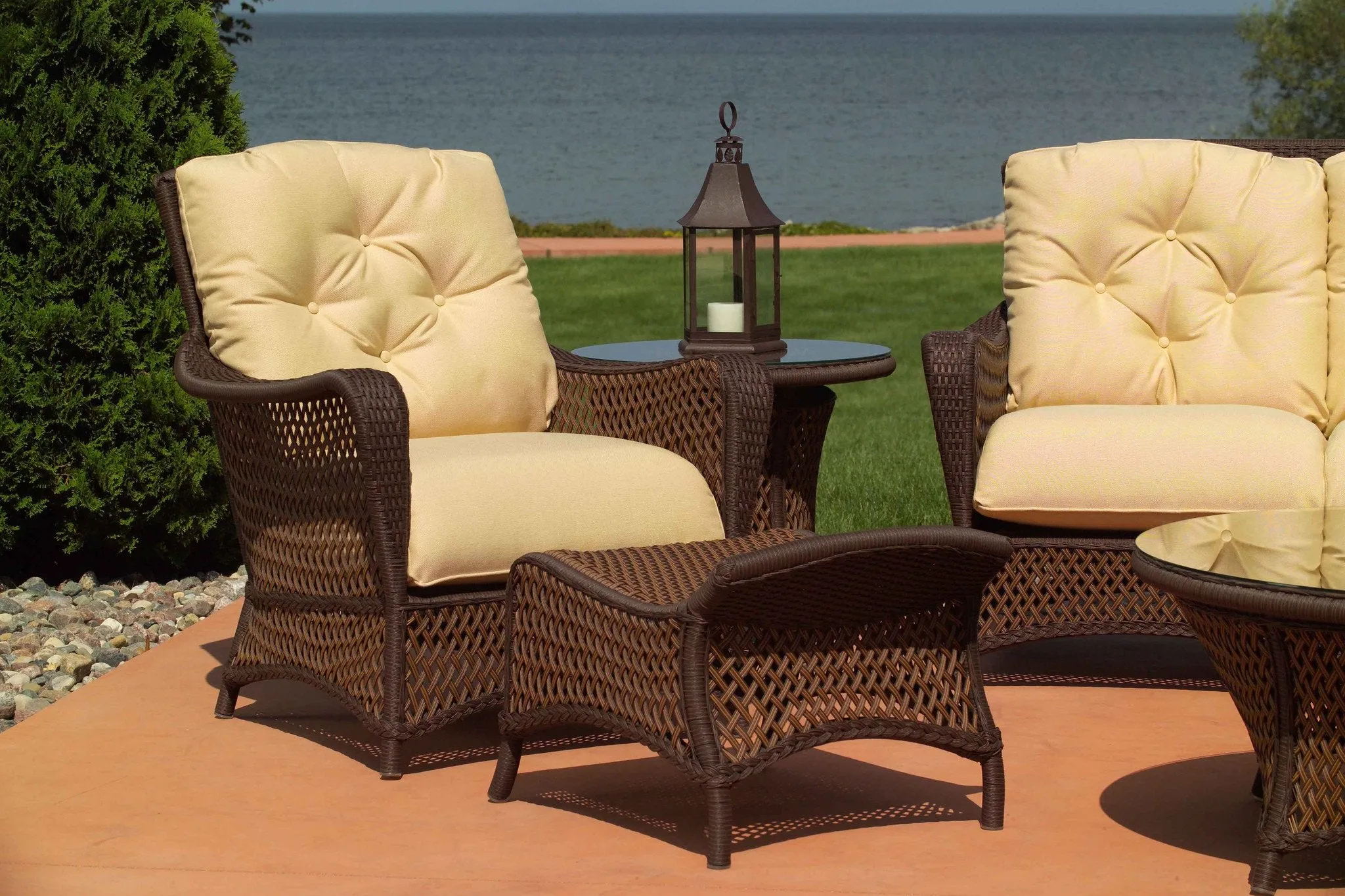 Grand Traverse Outdoor wicker End Table