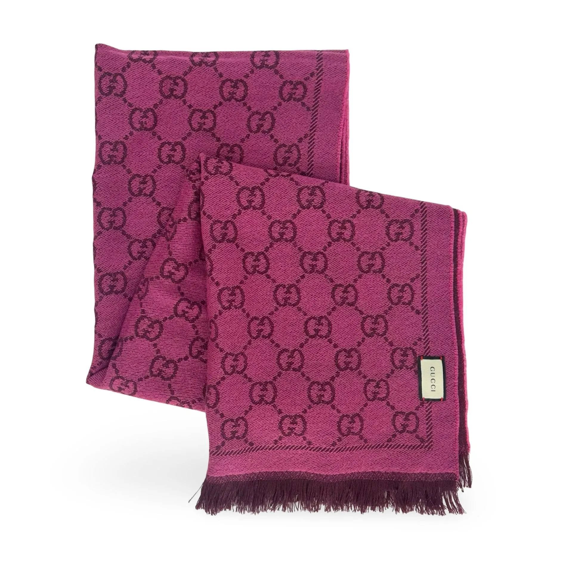 GUCCI: GG Wool Scarf