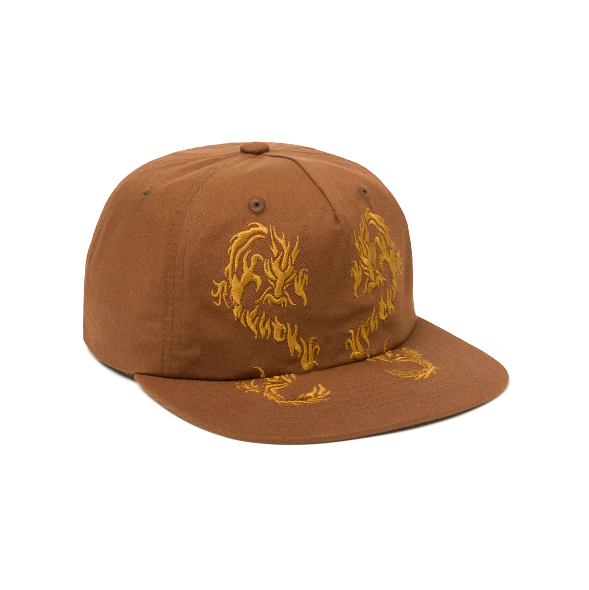 HUF - TWIN DRAGON CV 6 PANEL HAT COFFEE