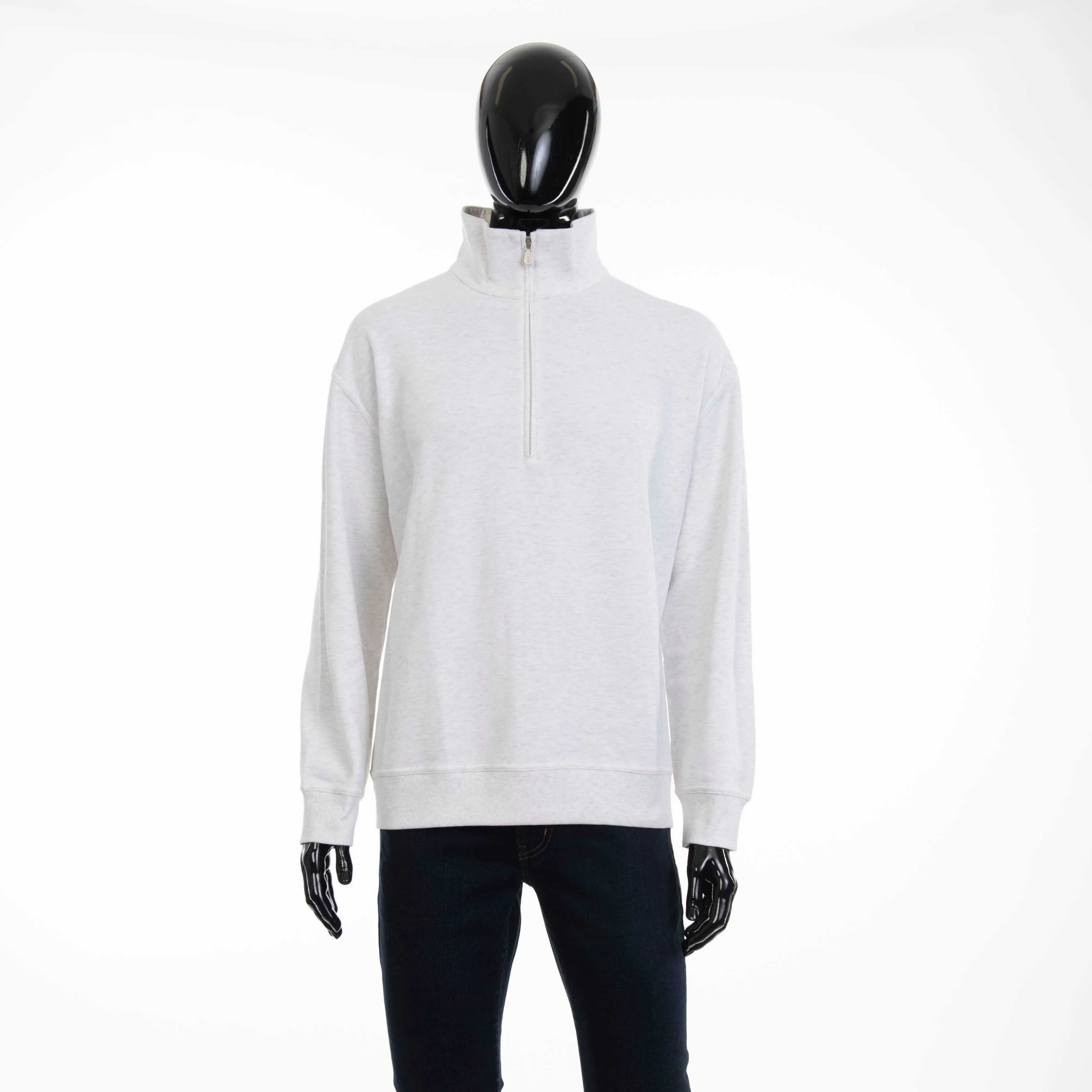 Ivory Techno Cotton French Terry Jumper