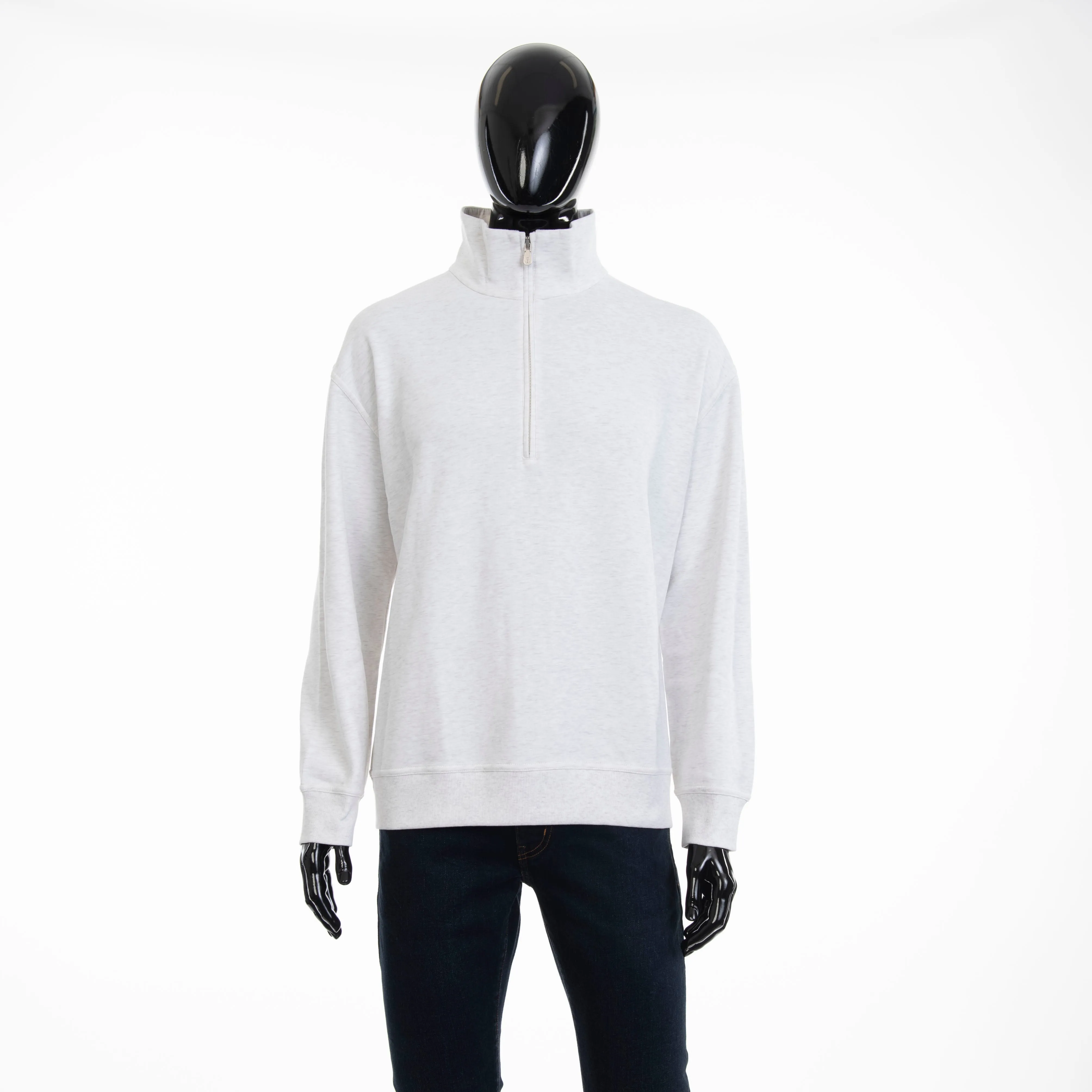 Ivory Techno Cotton French Terry Jumper