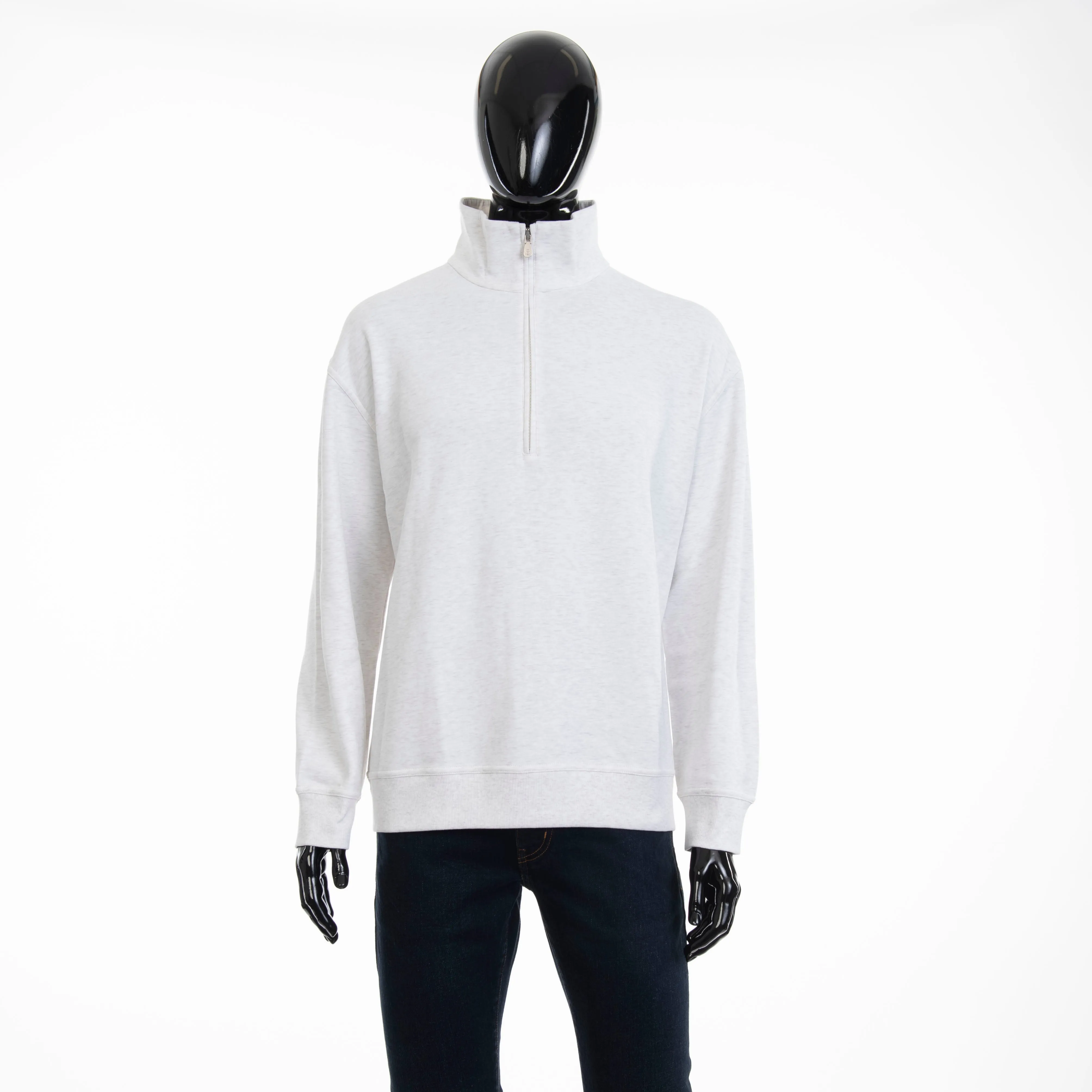 Ivory Techno Cotton French Terry Jumper