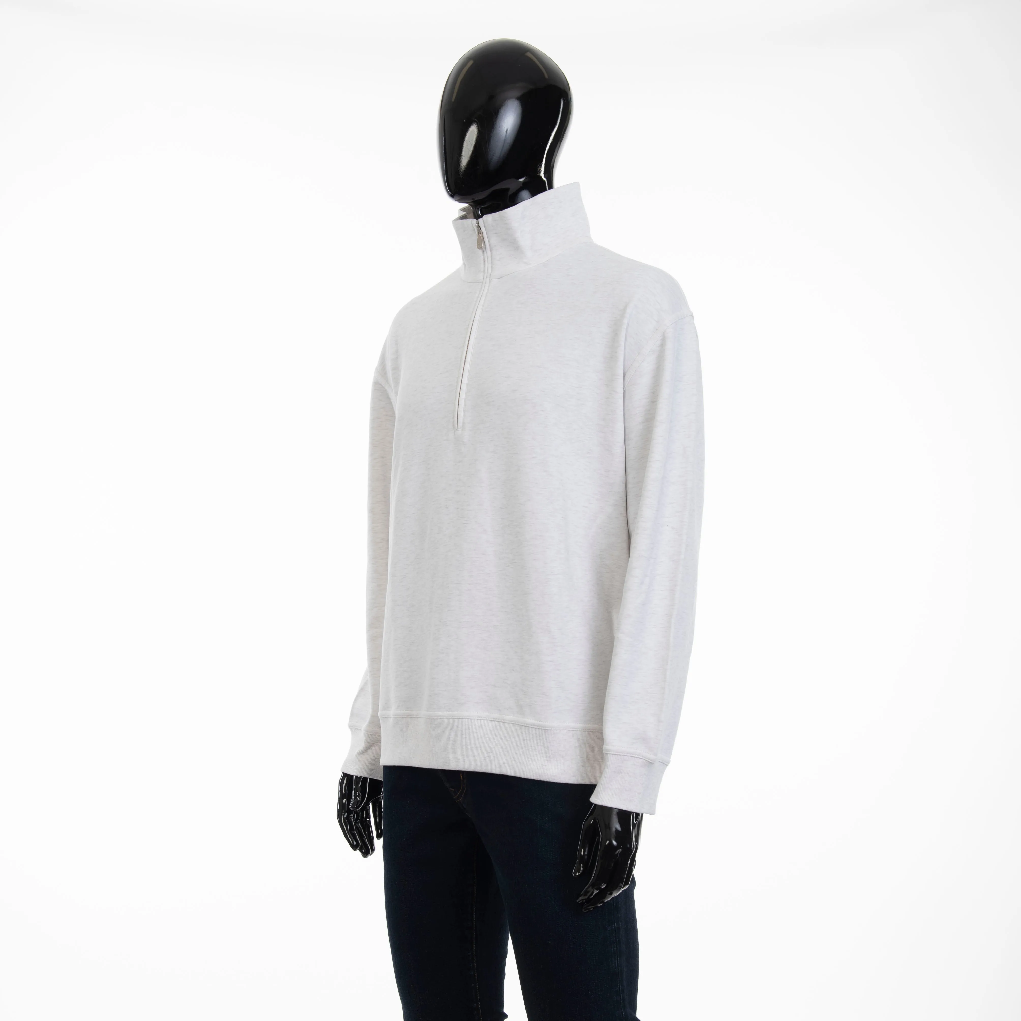 Ivory Techno Cotton French Terry Jumper