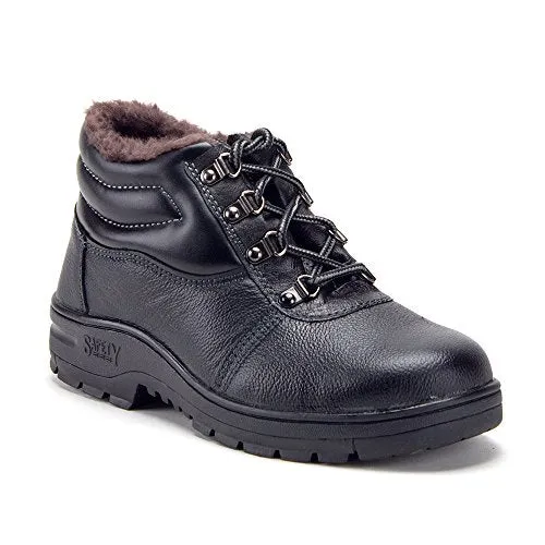 Jazame Men's Heavy Duty Waterproof Steel Toe Lined Non-Slip Safety Construction Work Boots