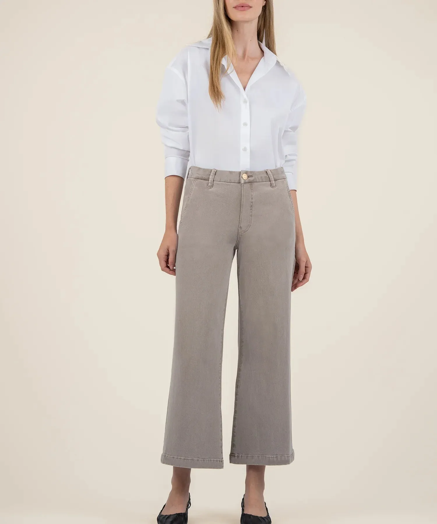 Kut From The Kloth Meg Wide Leg Jean (Coffee Cream)