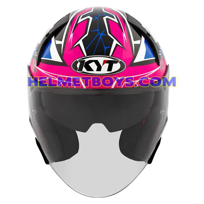 KYT TTR JET Motorcycle Sunvisor Helmet KASMA DANIEL