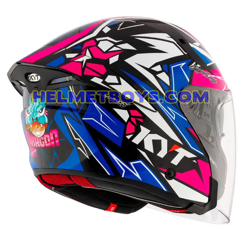 KYT TTR JET Motorcycle Sunvisor Helmet KASMA DANIEL