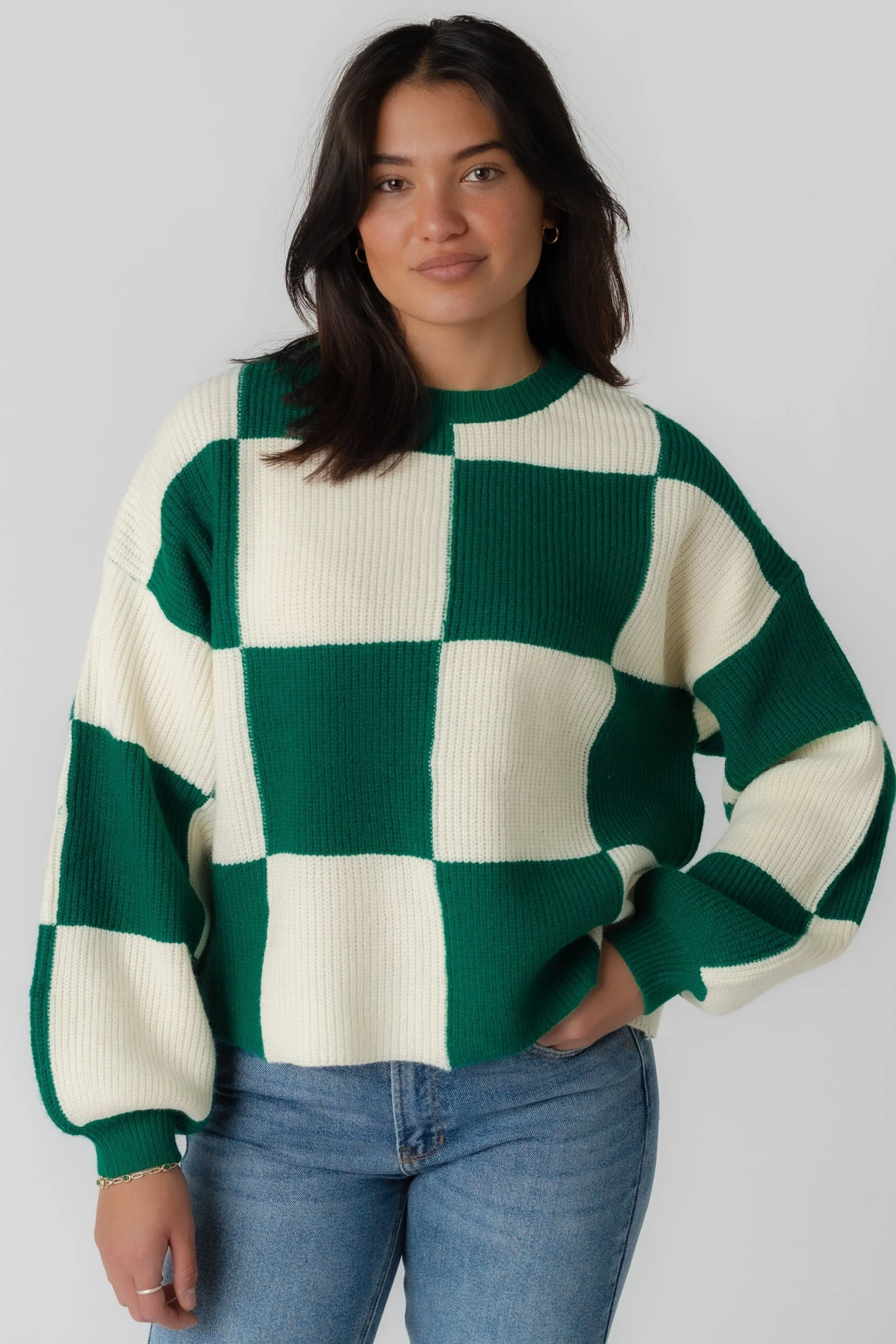 Mandy Checker Sweater