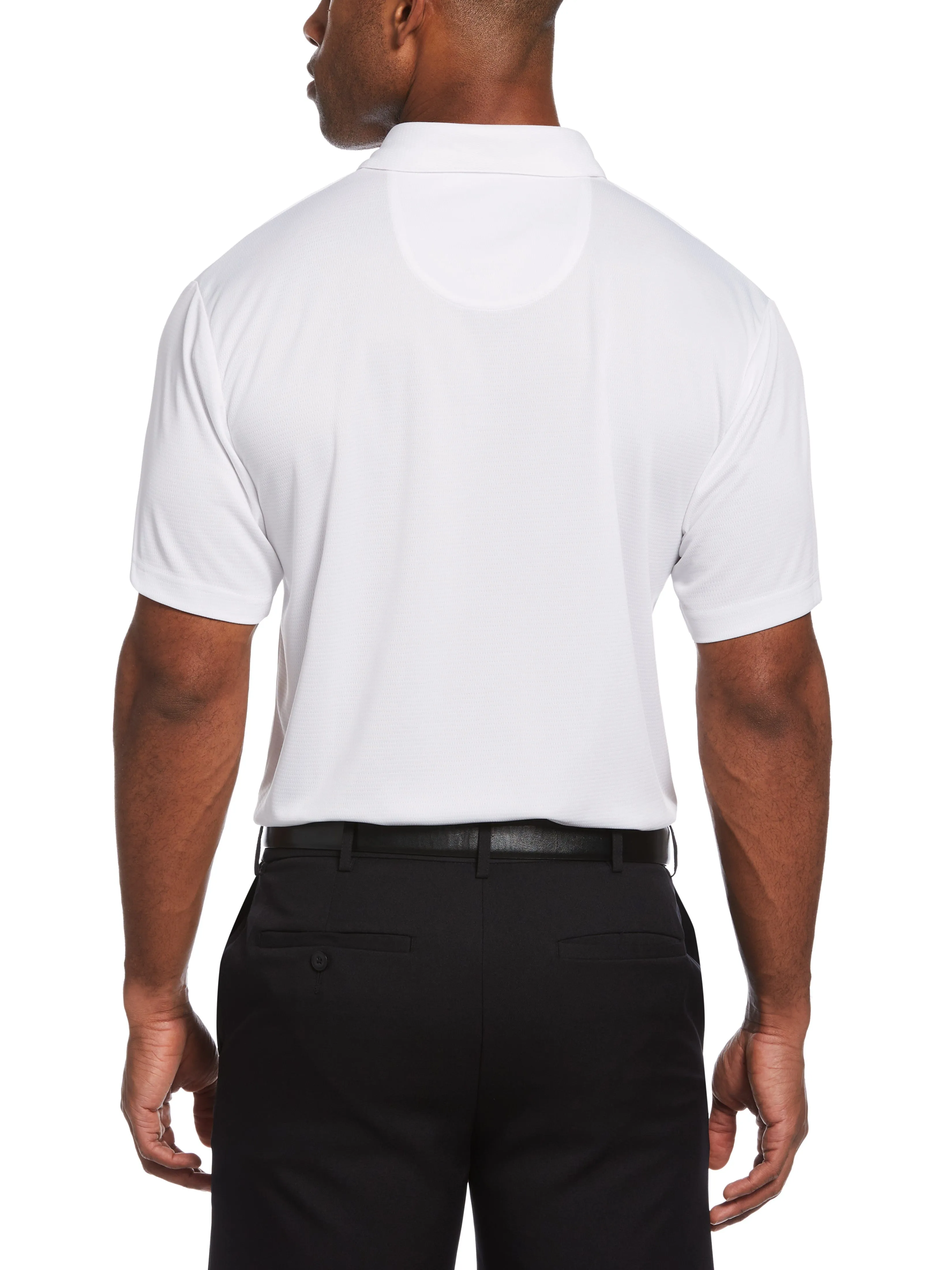 Men's Solid Textured Golf Polo