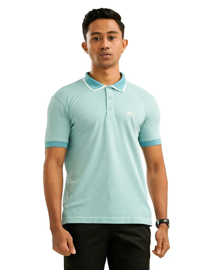 Moose Men’s Marl Seamless Polo T-Shirt