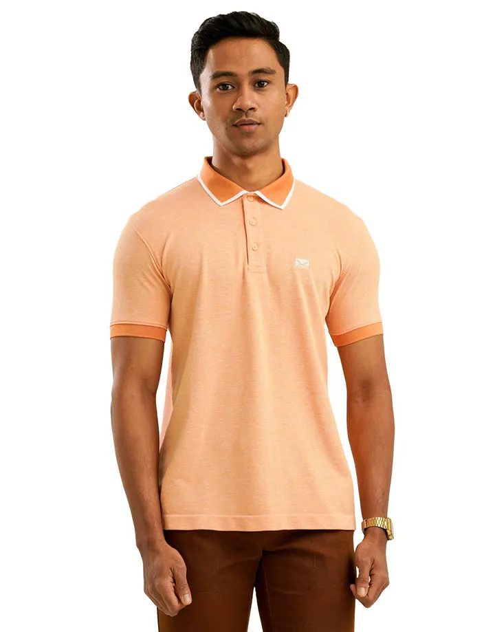 Moose Men’s Marl Seamless Polo T-Shirt