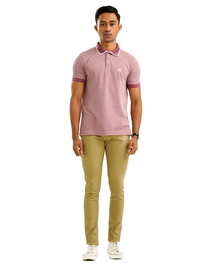 Moose Men’s Marl Seamless Polo T-Shirt