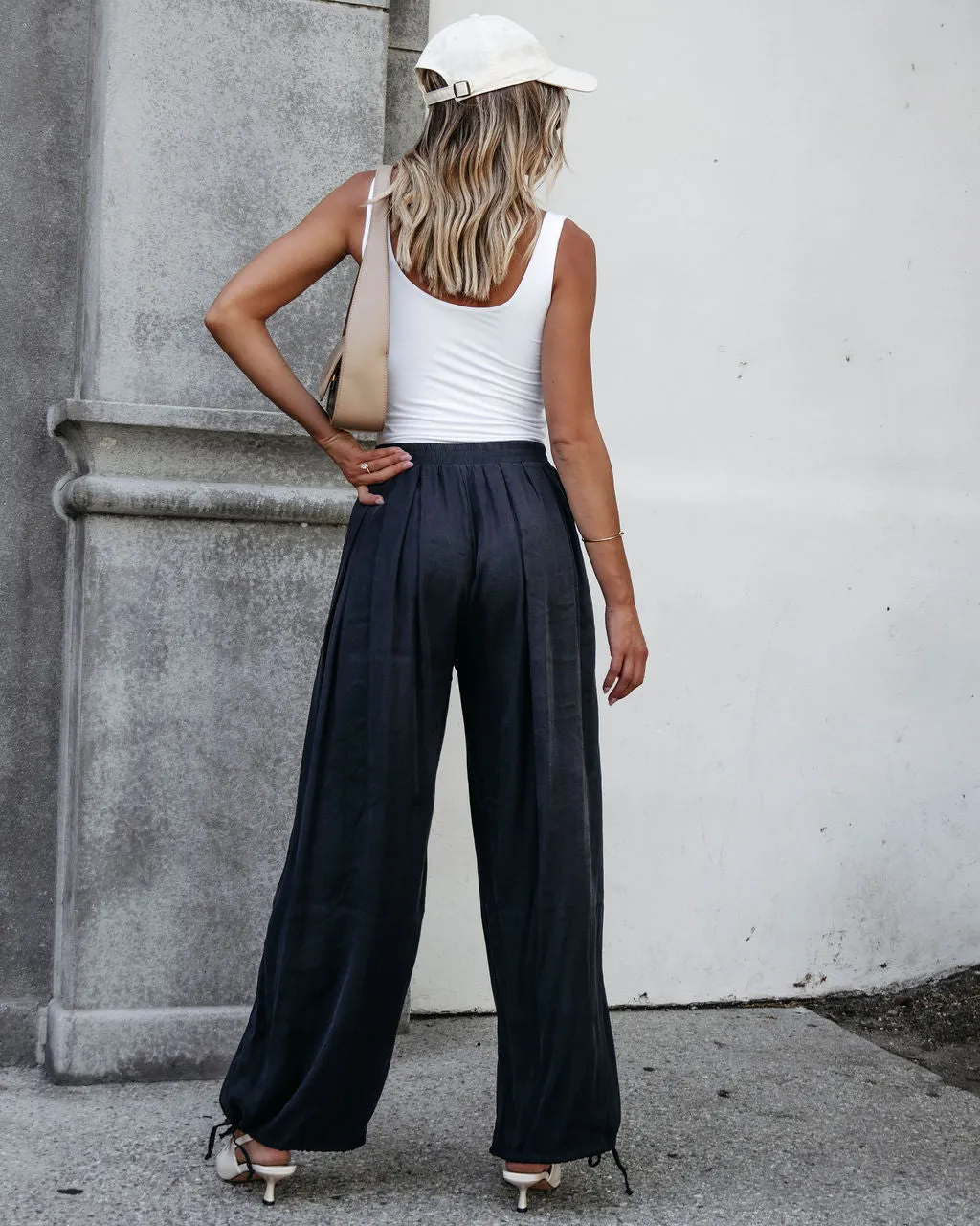 Muse By Magnolia Charcoal Parachute Pants