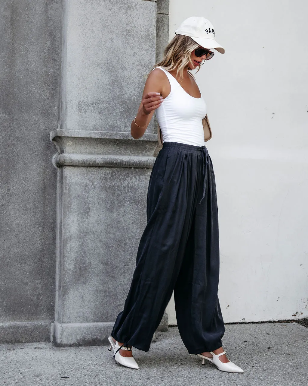 Muse By Magnolia Charcoal Parachute Pants