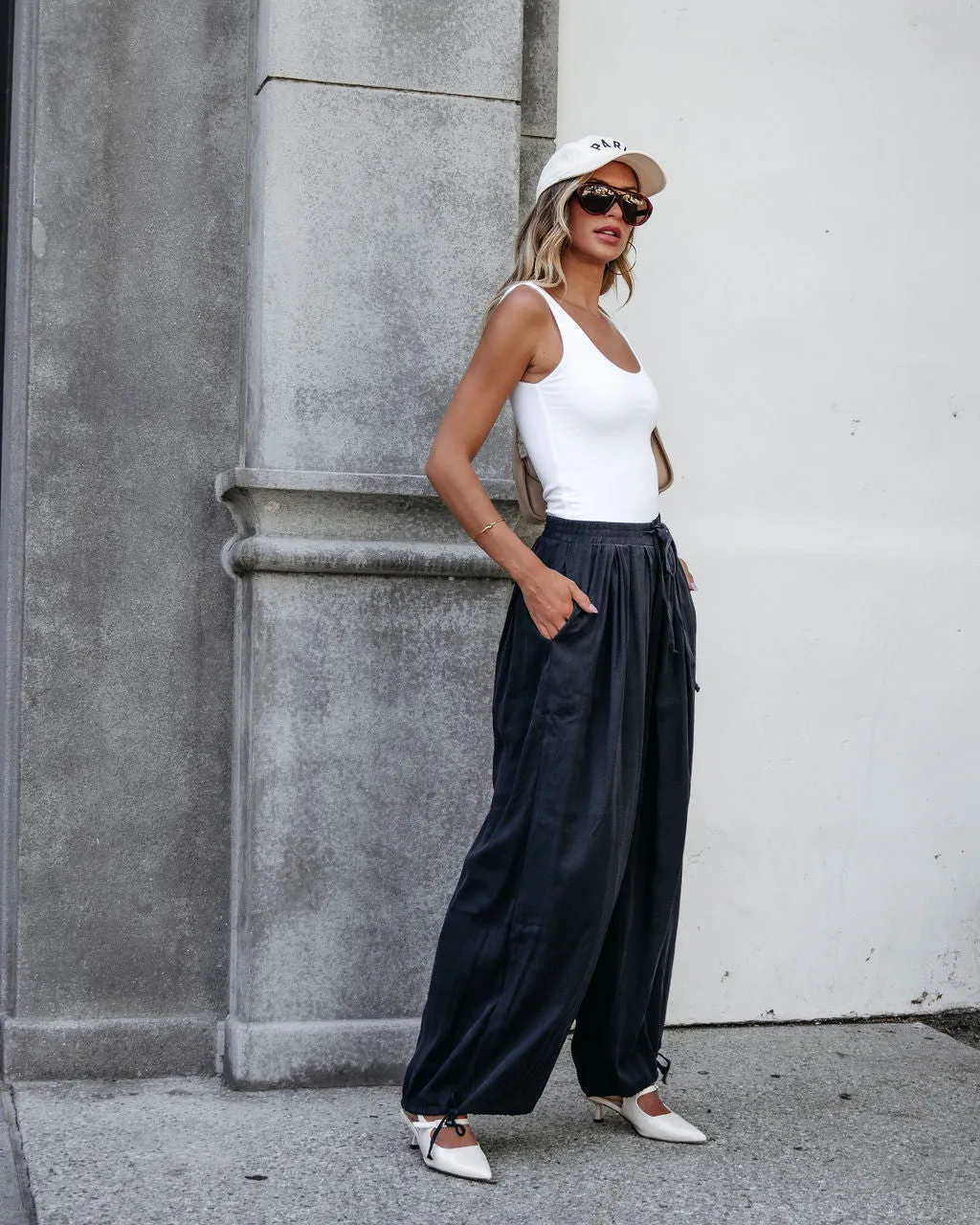 Muse By Magnolia Charcoal Parachute Pants