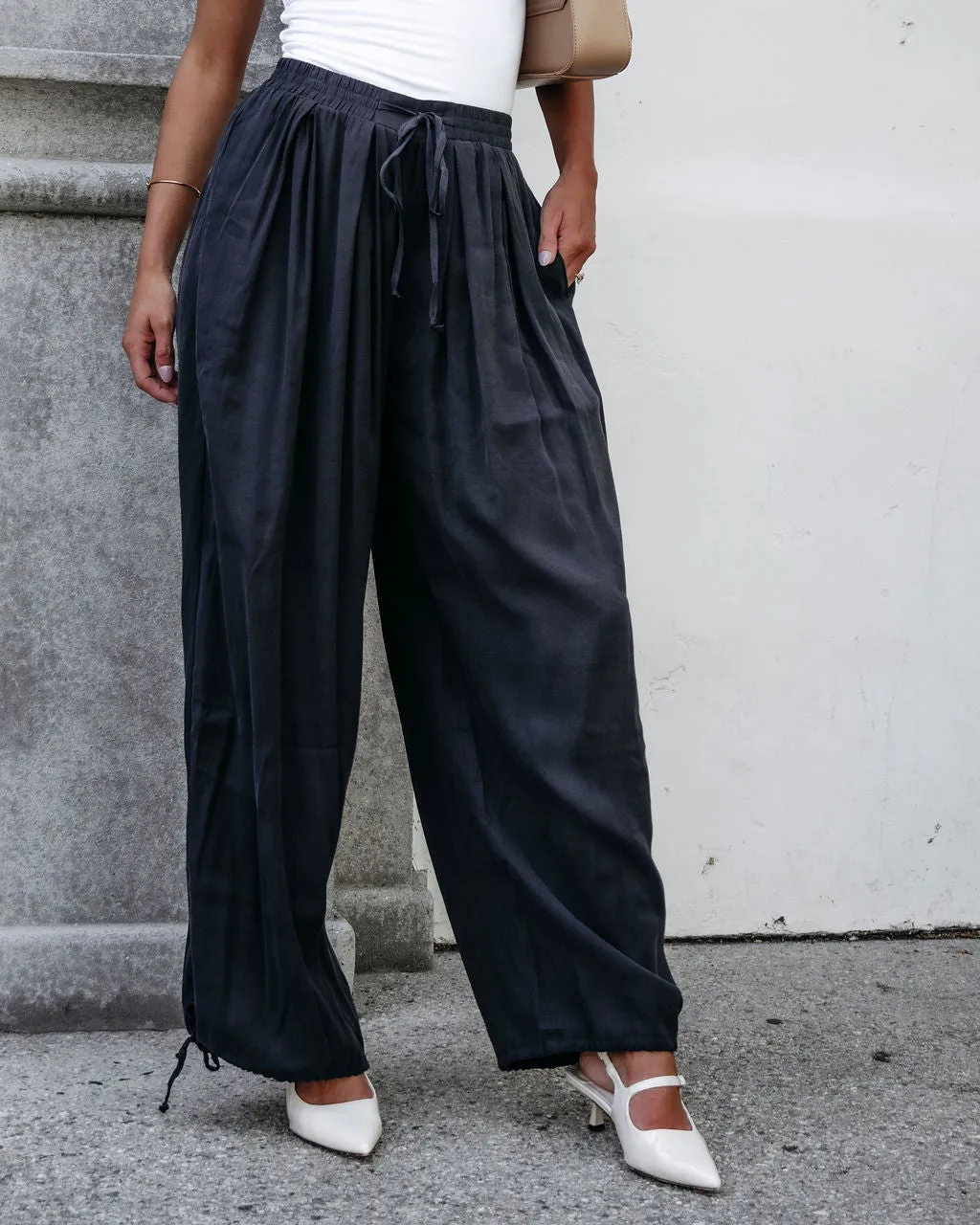 Muse By Magnolia Charcoal Parachute Pants