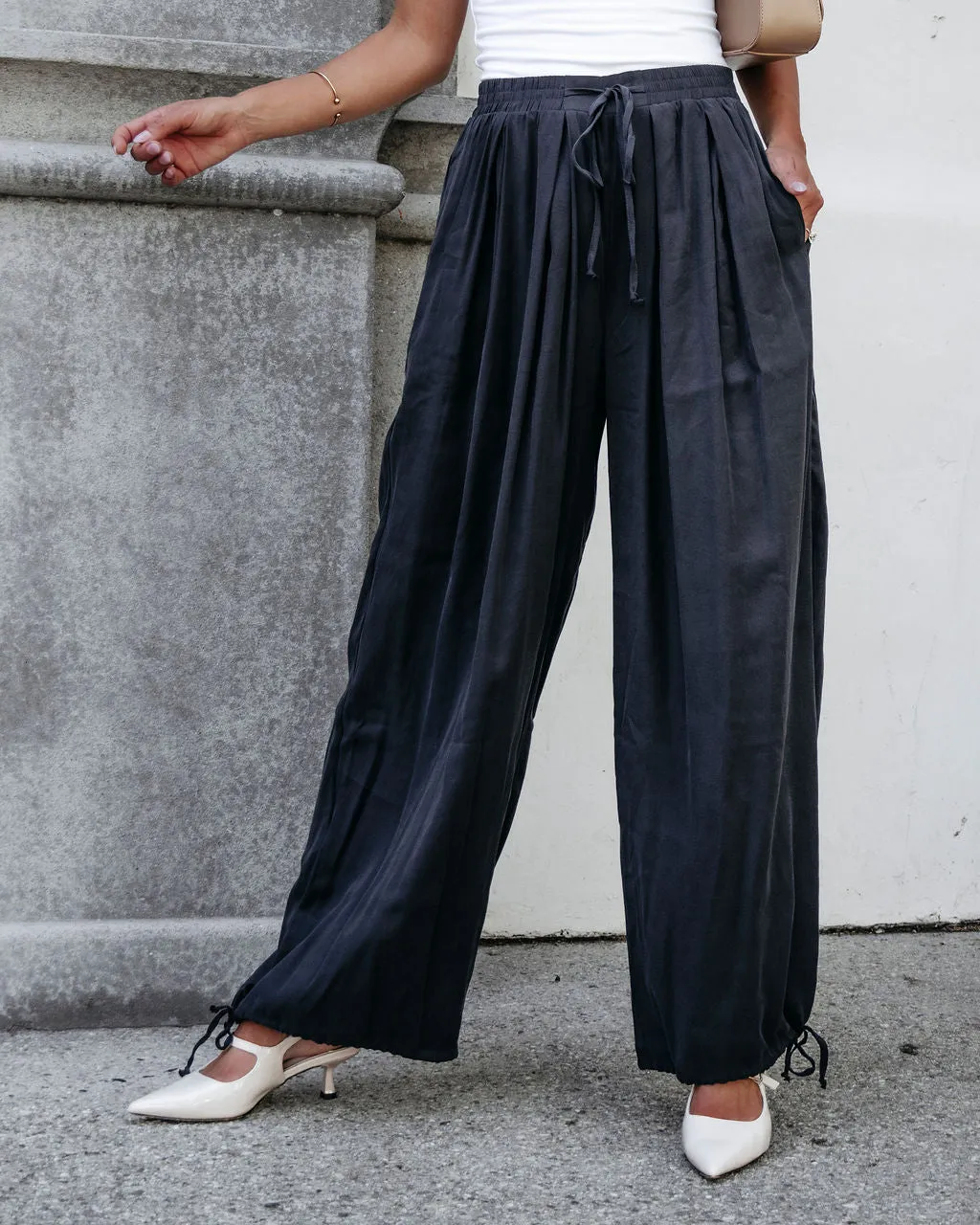 Muse By Magnolia Charcoal Parachute Pants