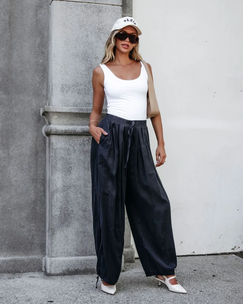 Muse By Magnolia Charcoal Parachute Pants