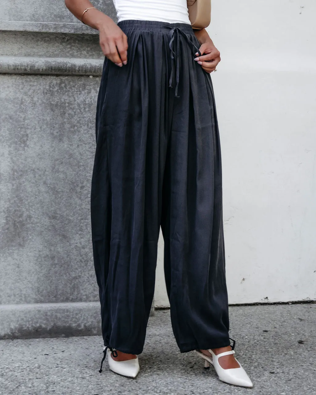 Muse By Magnolia Charcoal Parachute Pants