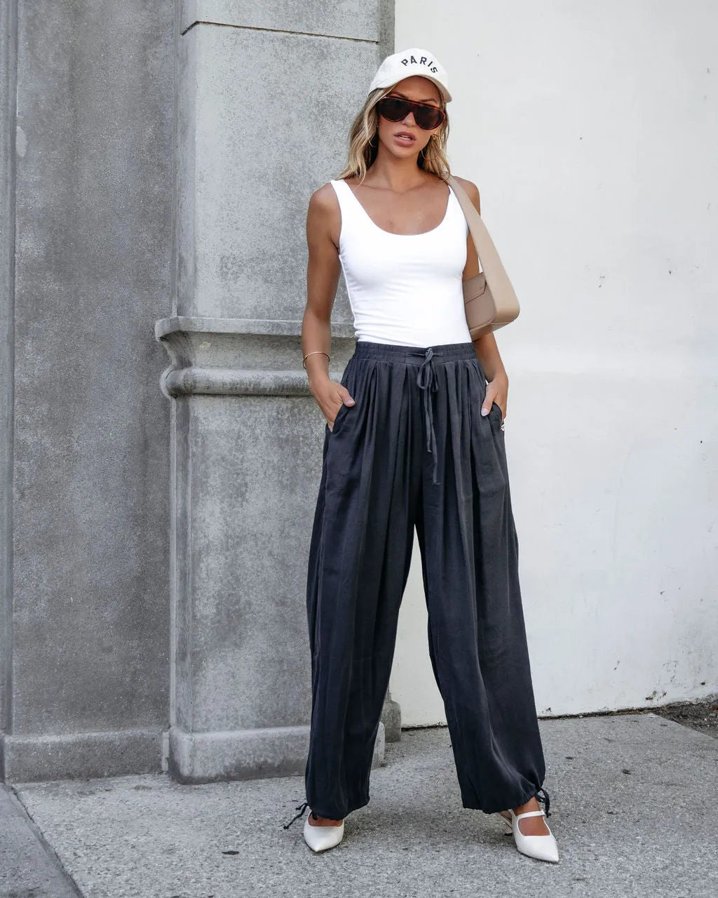 Muse By Magnolia Charcoal Parachute Pants