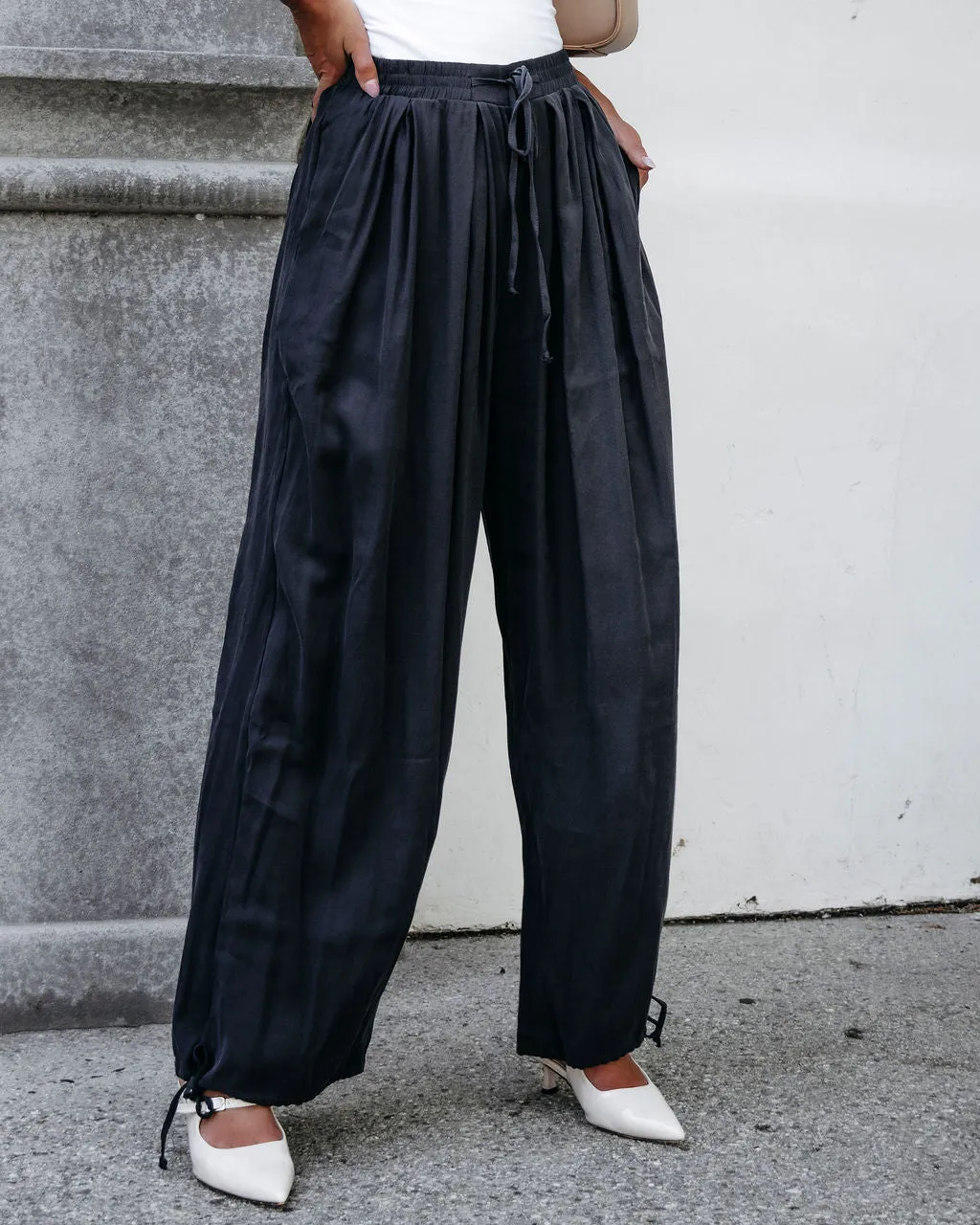 Muse By Magnolia Charcoal Parachute Pants