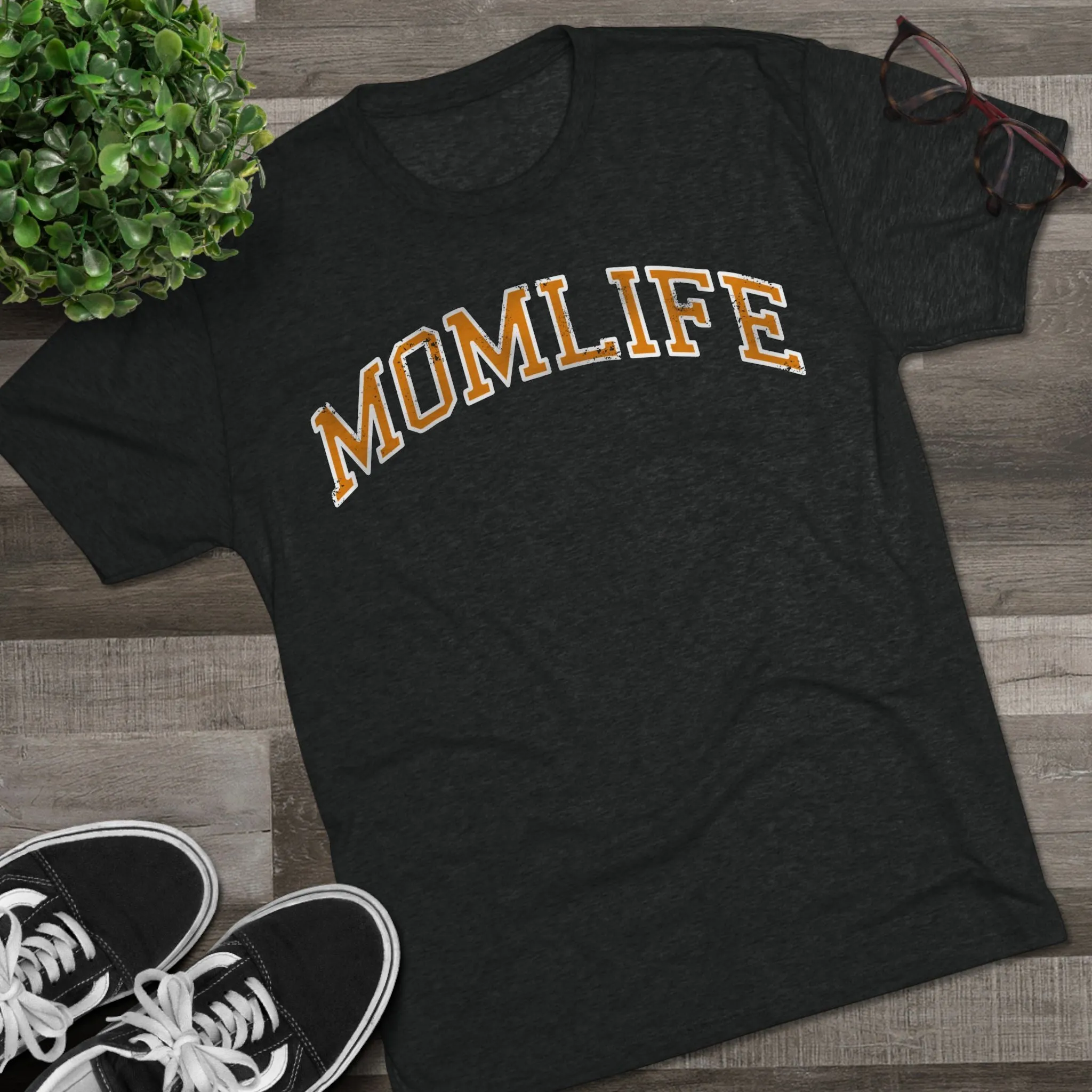 ORANGE and WHITE Football Mom Shirt