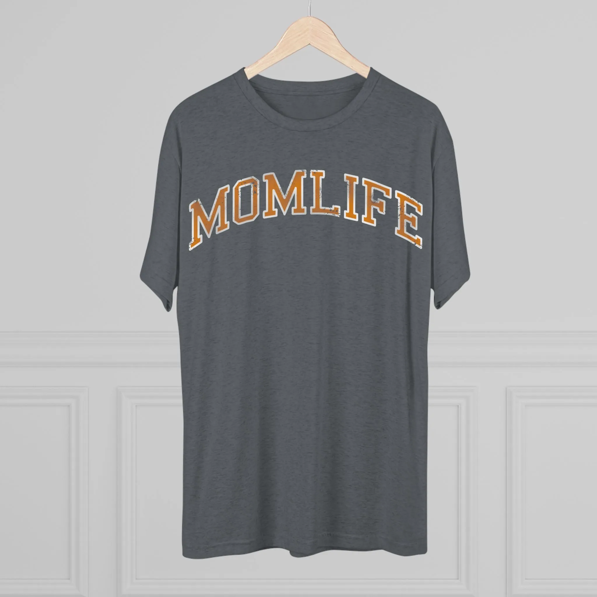 ORANGE and WHITE Football Mom Shirt