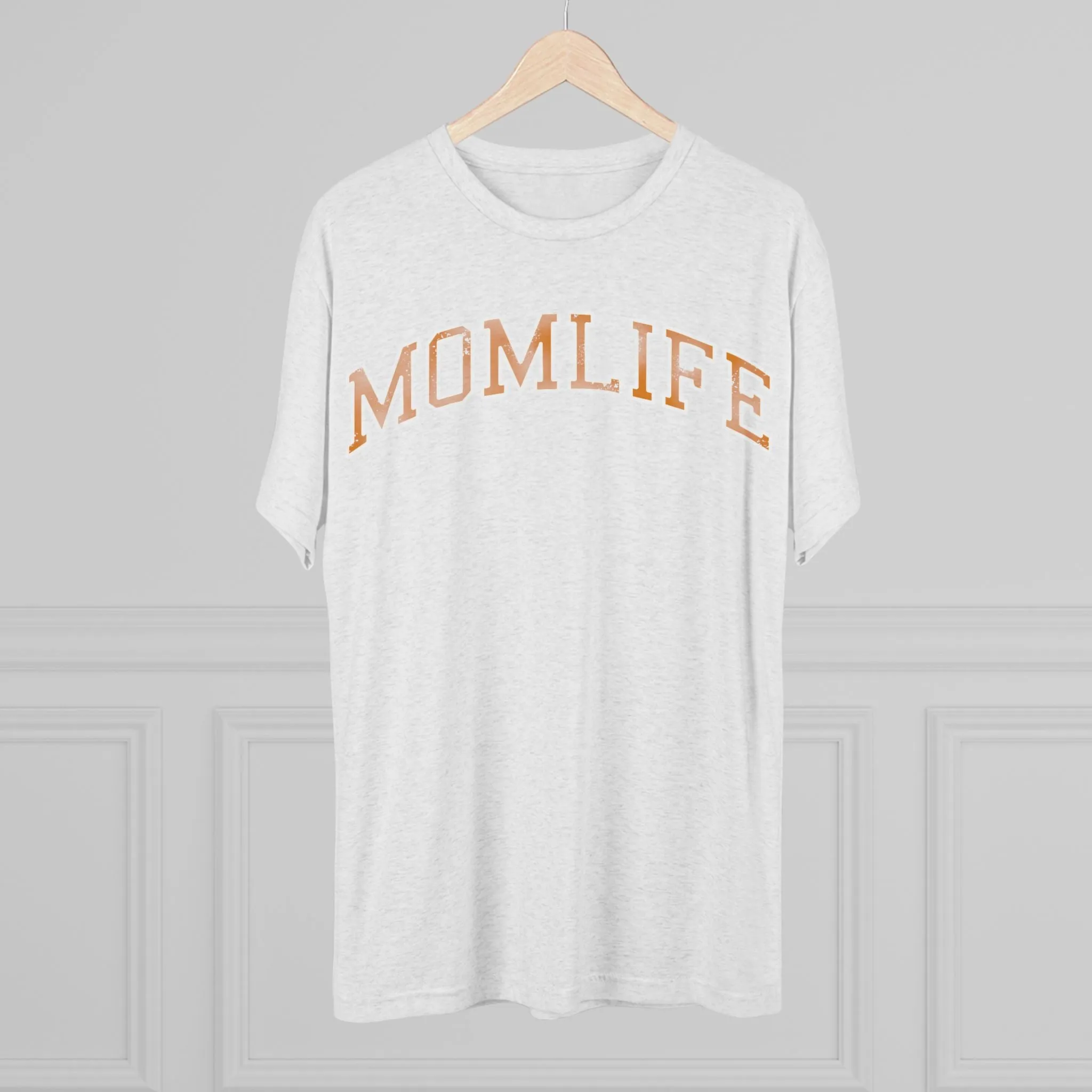 ORANGE and WHITE Football Mom Shirt