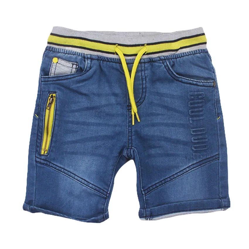 REDTAG Boy's Indigo Shorts