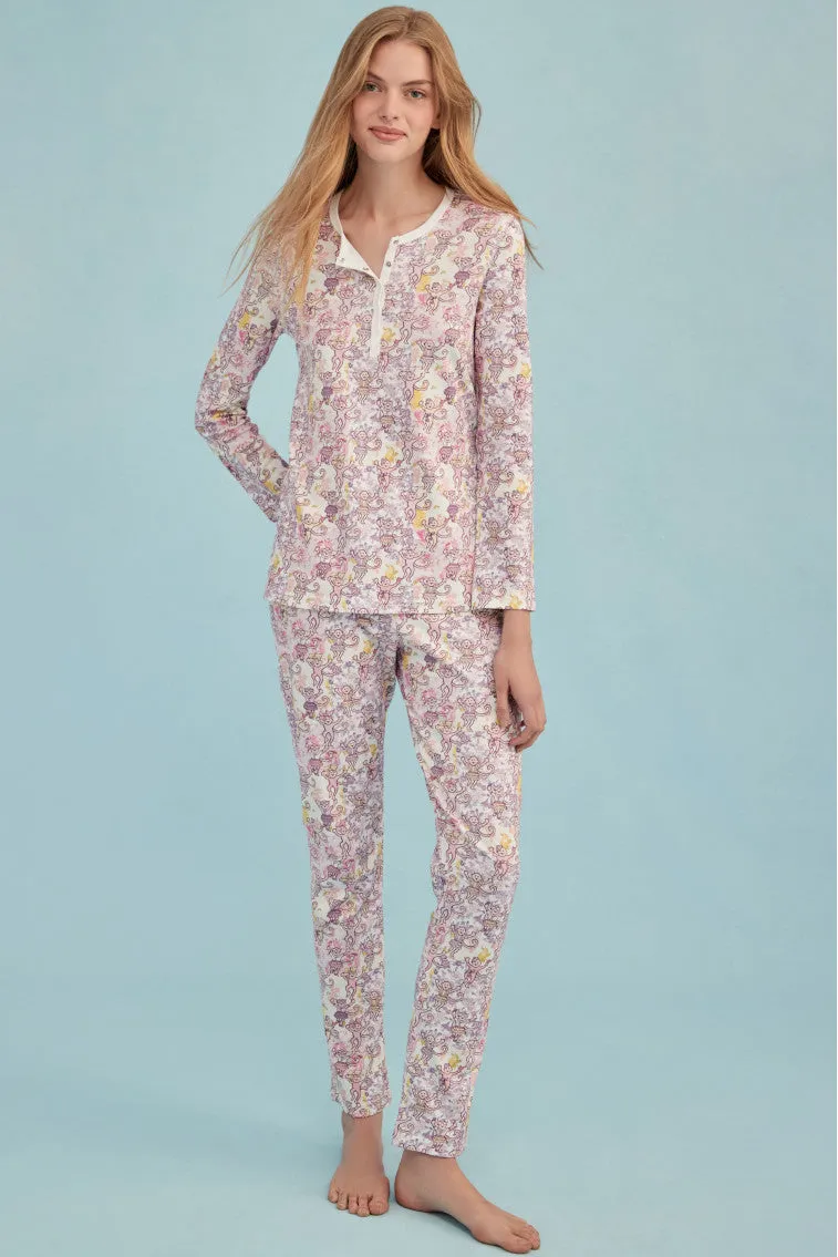 Roller Rabbit x LoveShackFancy Preppy Patchwork Women's Pajama