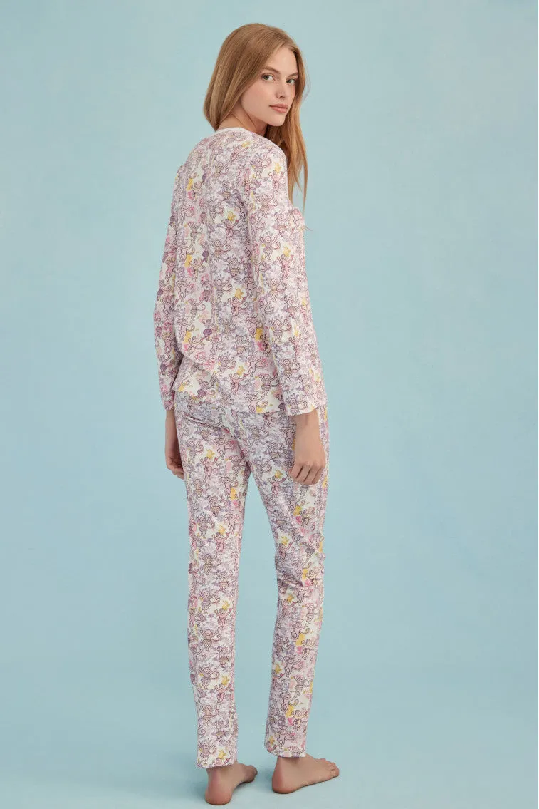 Roller Rabbit x LoveShackFancy Preppy Patchwork Women's Pajama