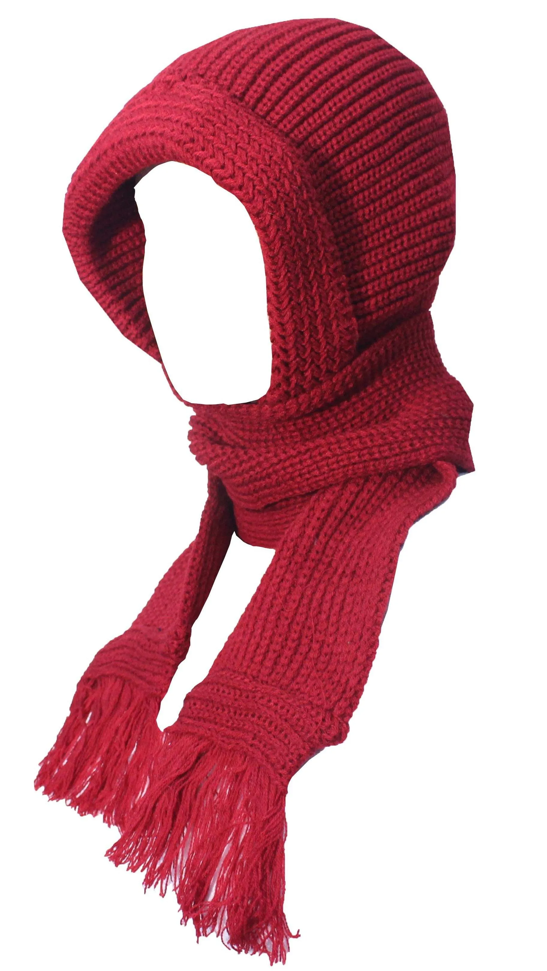 Romano nx 2-in-1 Wool Scarves for Women with Wool Cap Attached