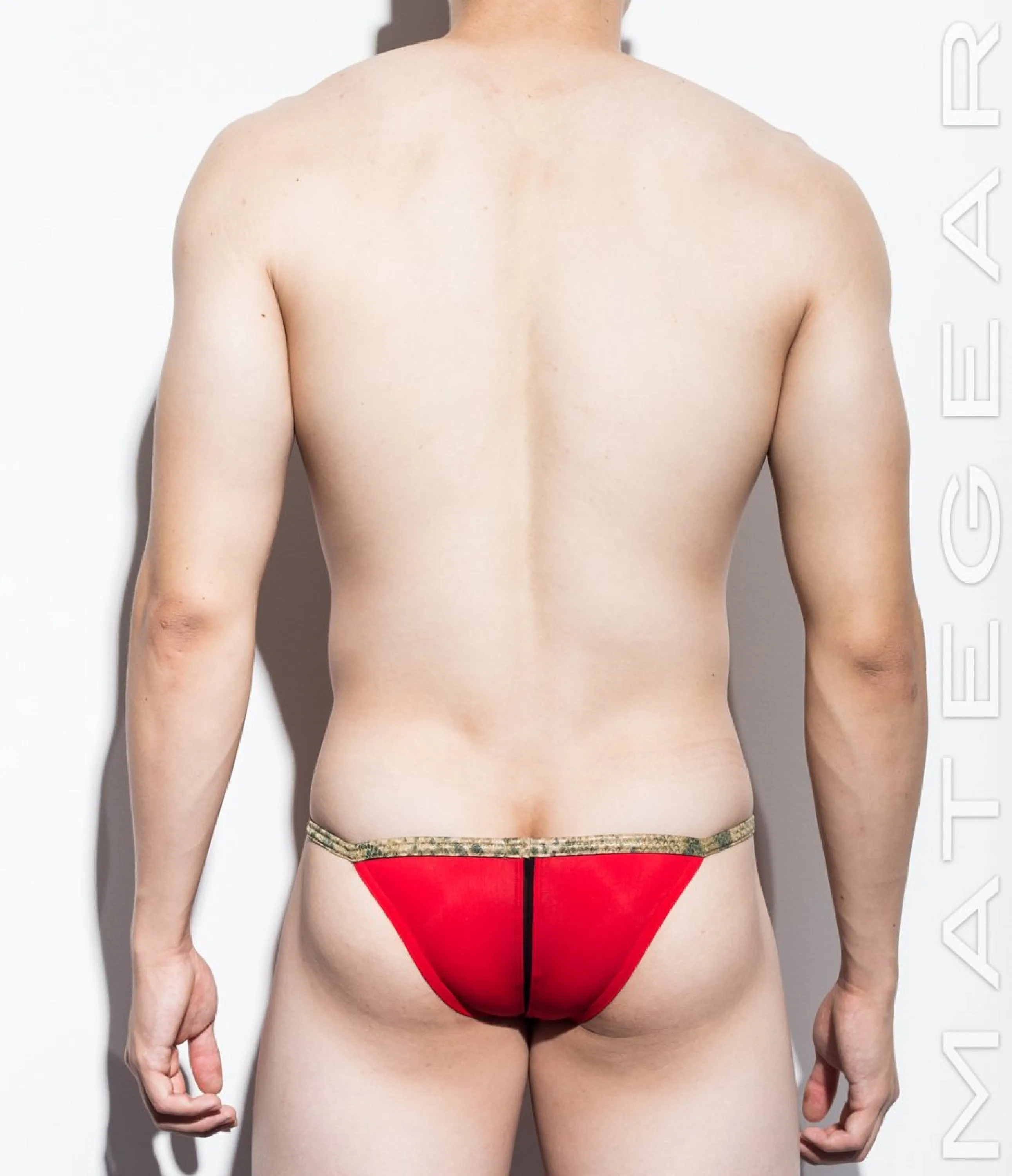 Sexy Men's Swimwear Ultra Swim Pouch Bikini - Roe Shin II (Teardrop Front / Half Back)