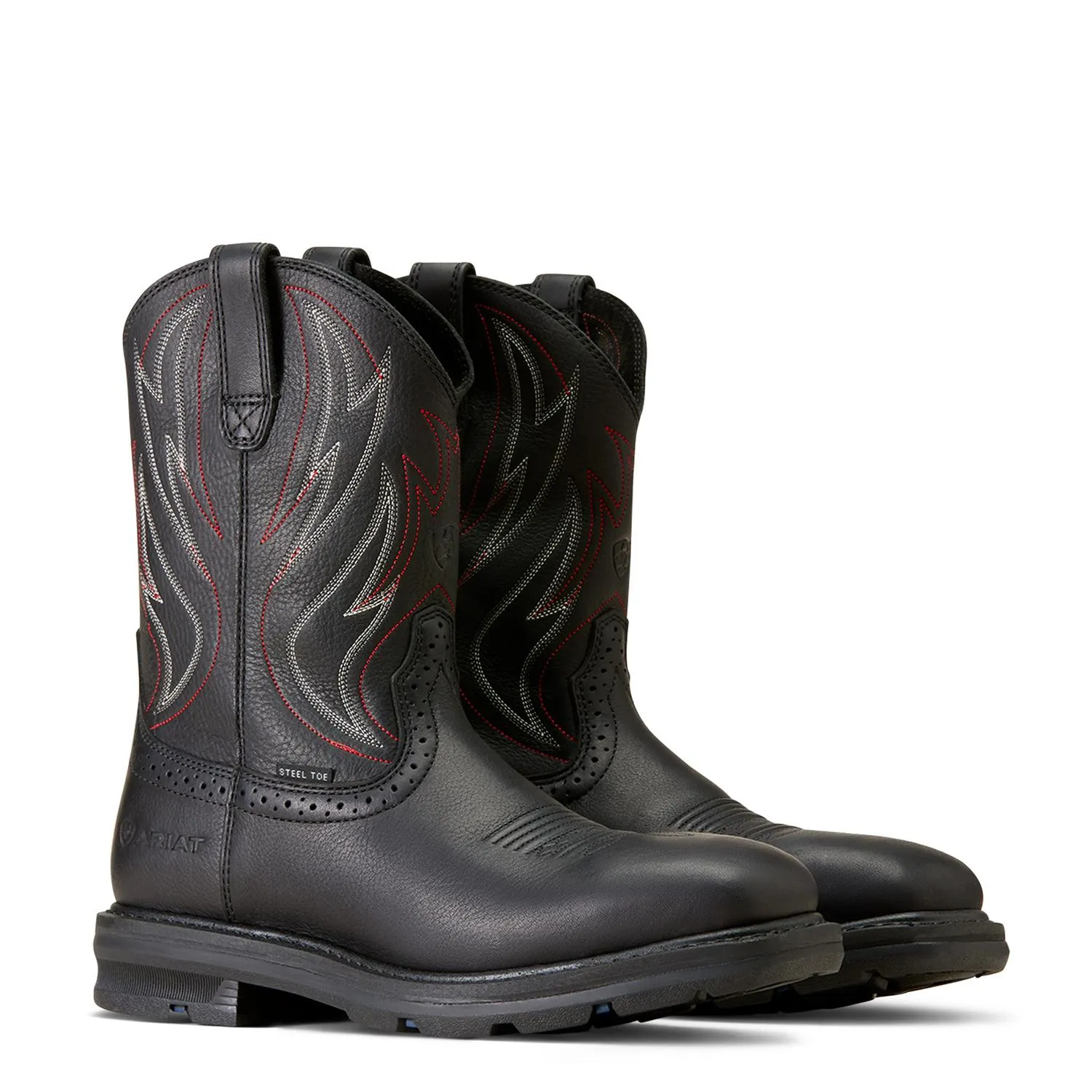 Sierra Shock Shield Steel-Toe Work Boot Black