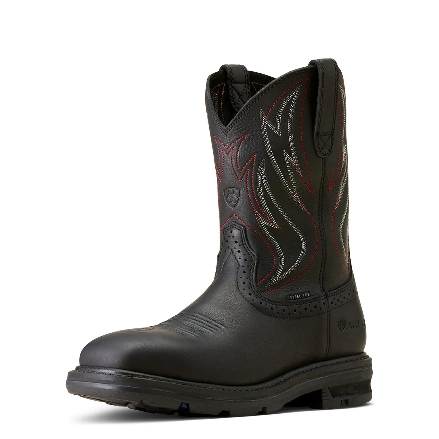 Sierra Shock Shield Steel-Toe Work Boot Black