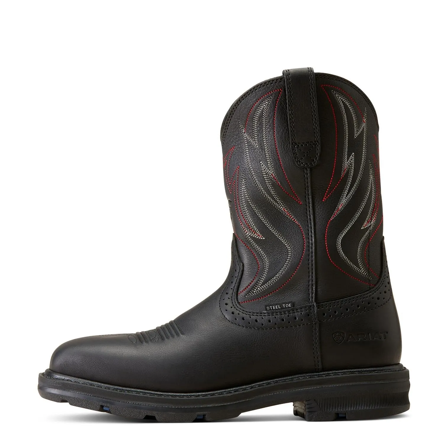 Sierra Shock Shield Steel-Toe Work Boot Black