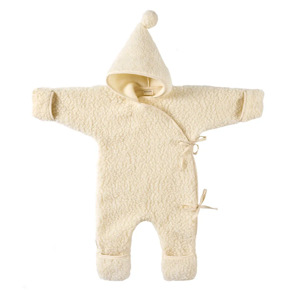 Snuggle suit - 100% Wool - Milk