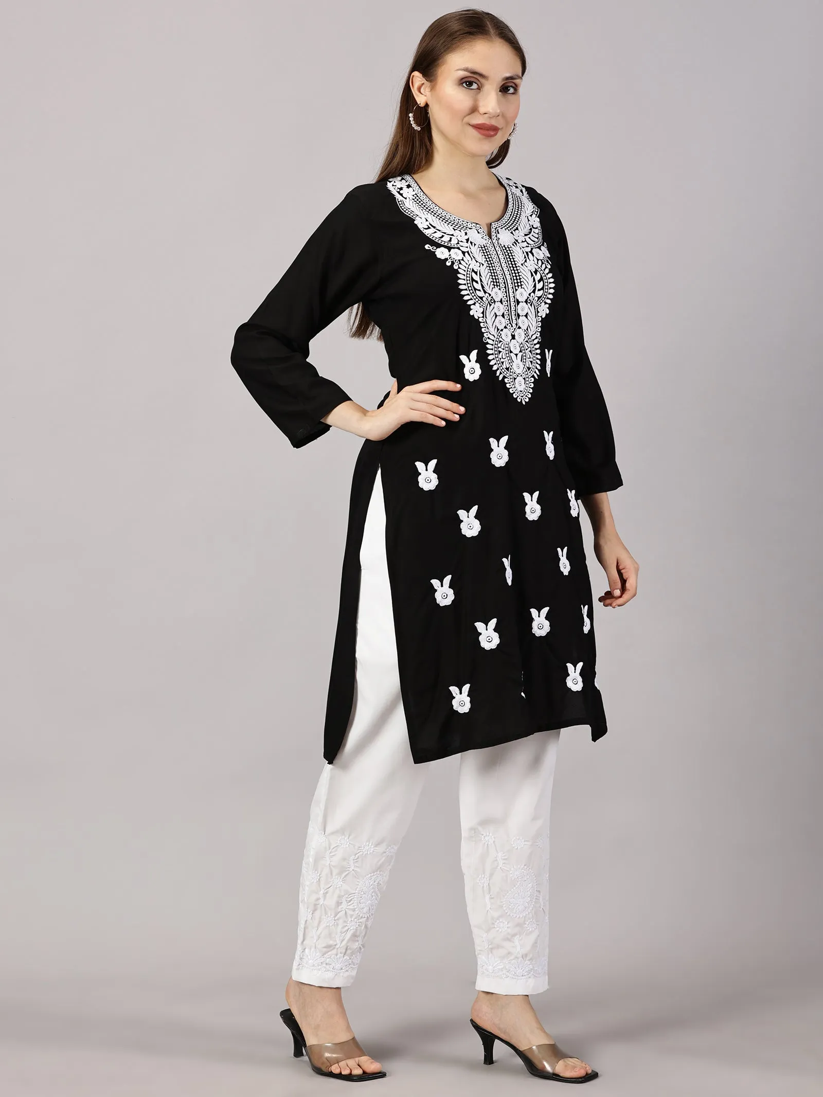 Soft rayon cotton kurti | Embroidered women’s kurti | Traditional ethnic wear