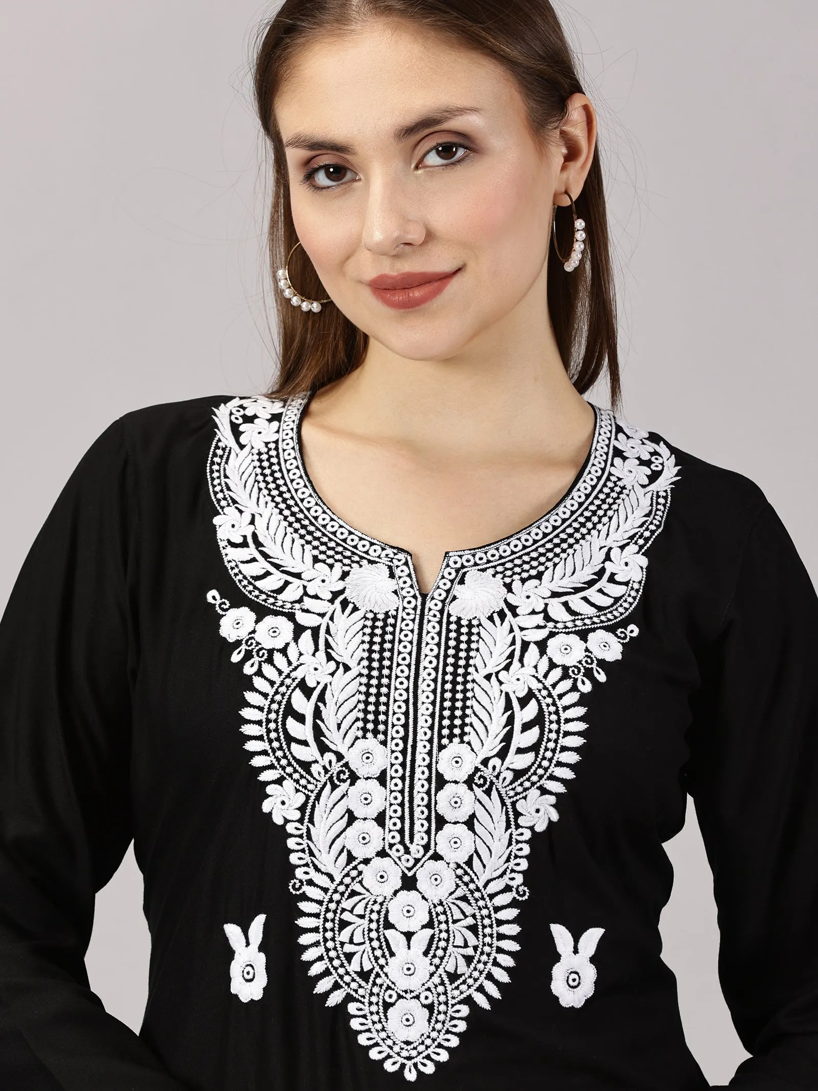 Soft rayon cotton kurti | Embroidered women’s kurti | Traditional ethnic wear