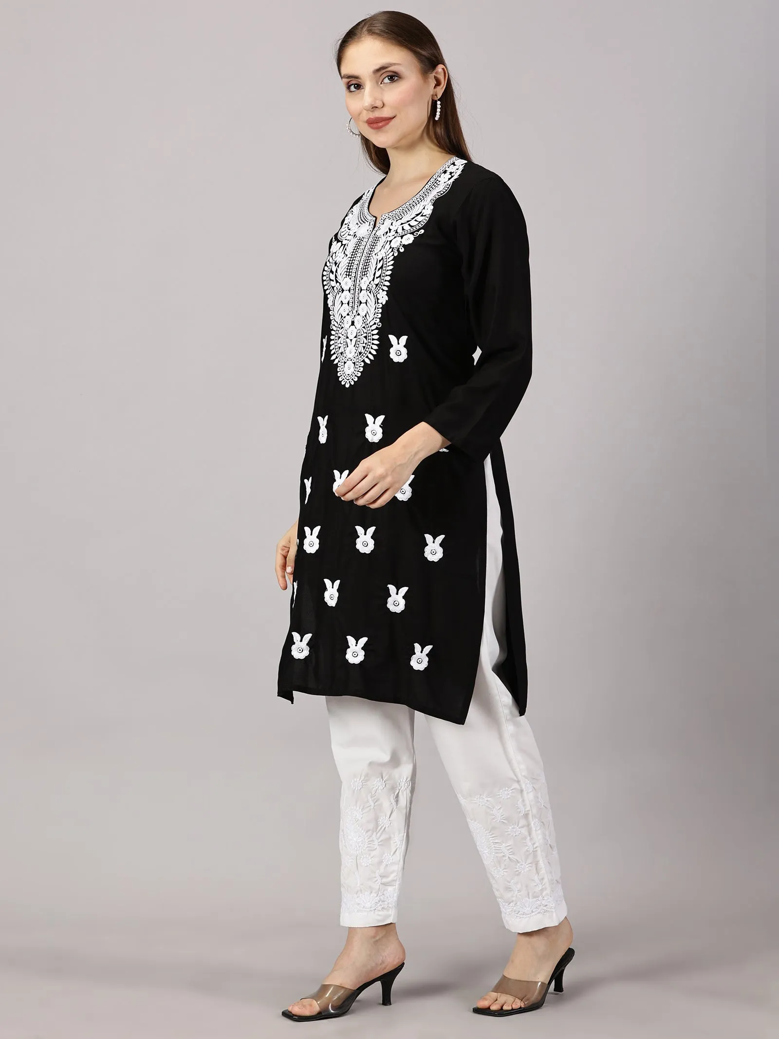 Soft rayon cotton kurti | Embroidered women’s kurti | Traditional ethnic wear