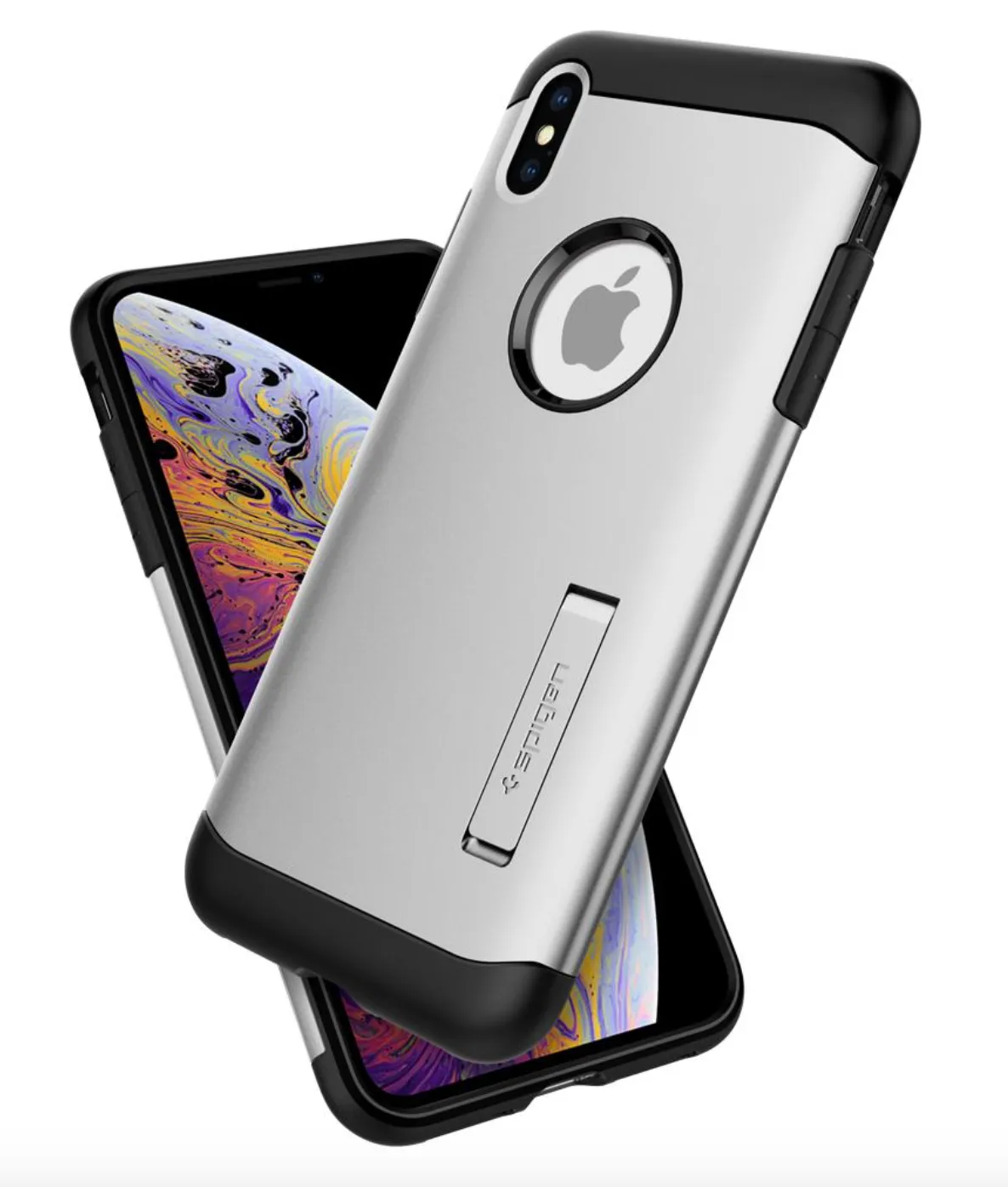 Spigen - Slim Armor for iPhone XS Max - Satin Silver