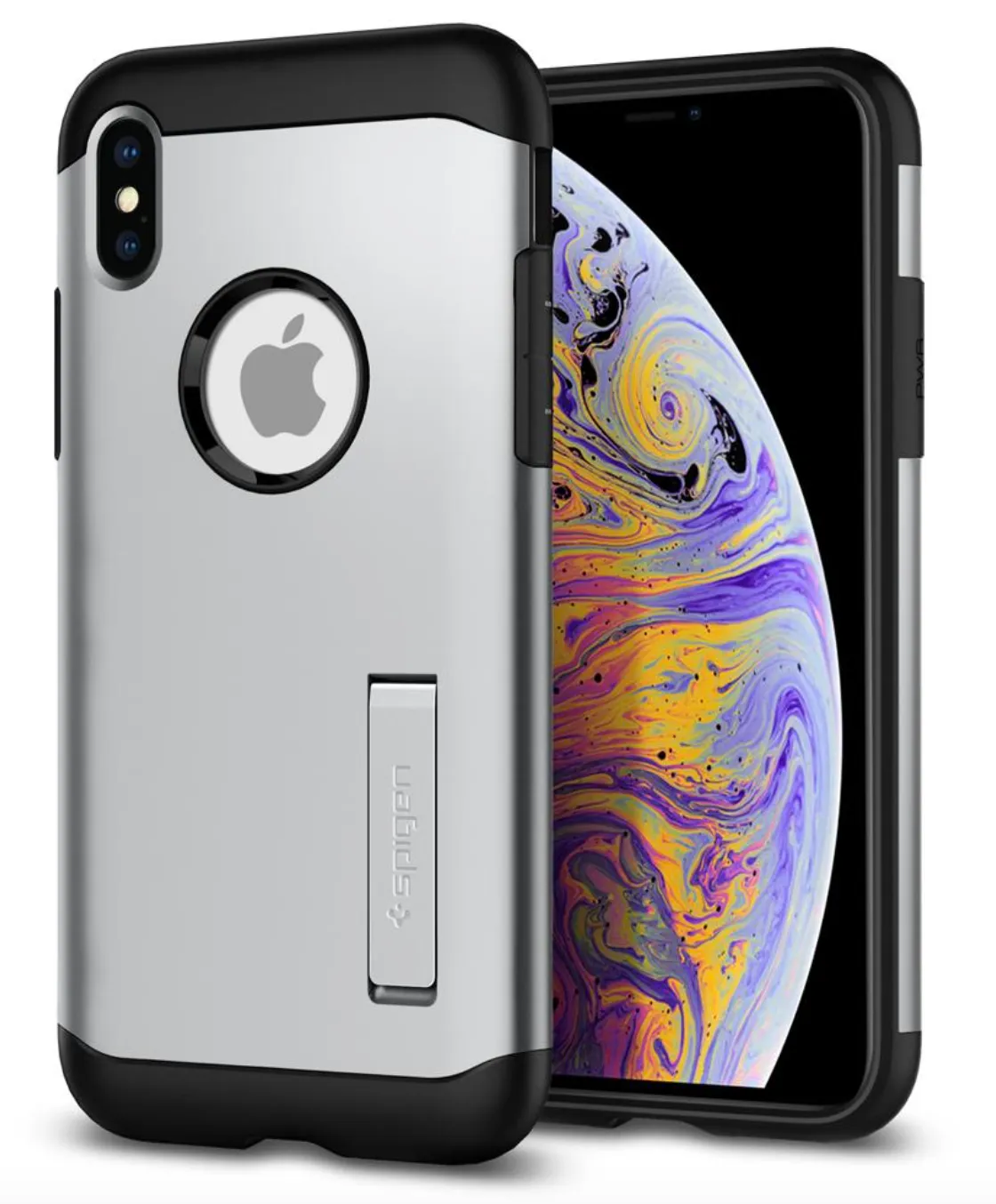 Spigen - Slim Armor for iPhone XS Max - Satin Silver