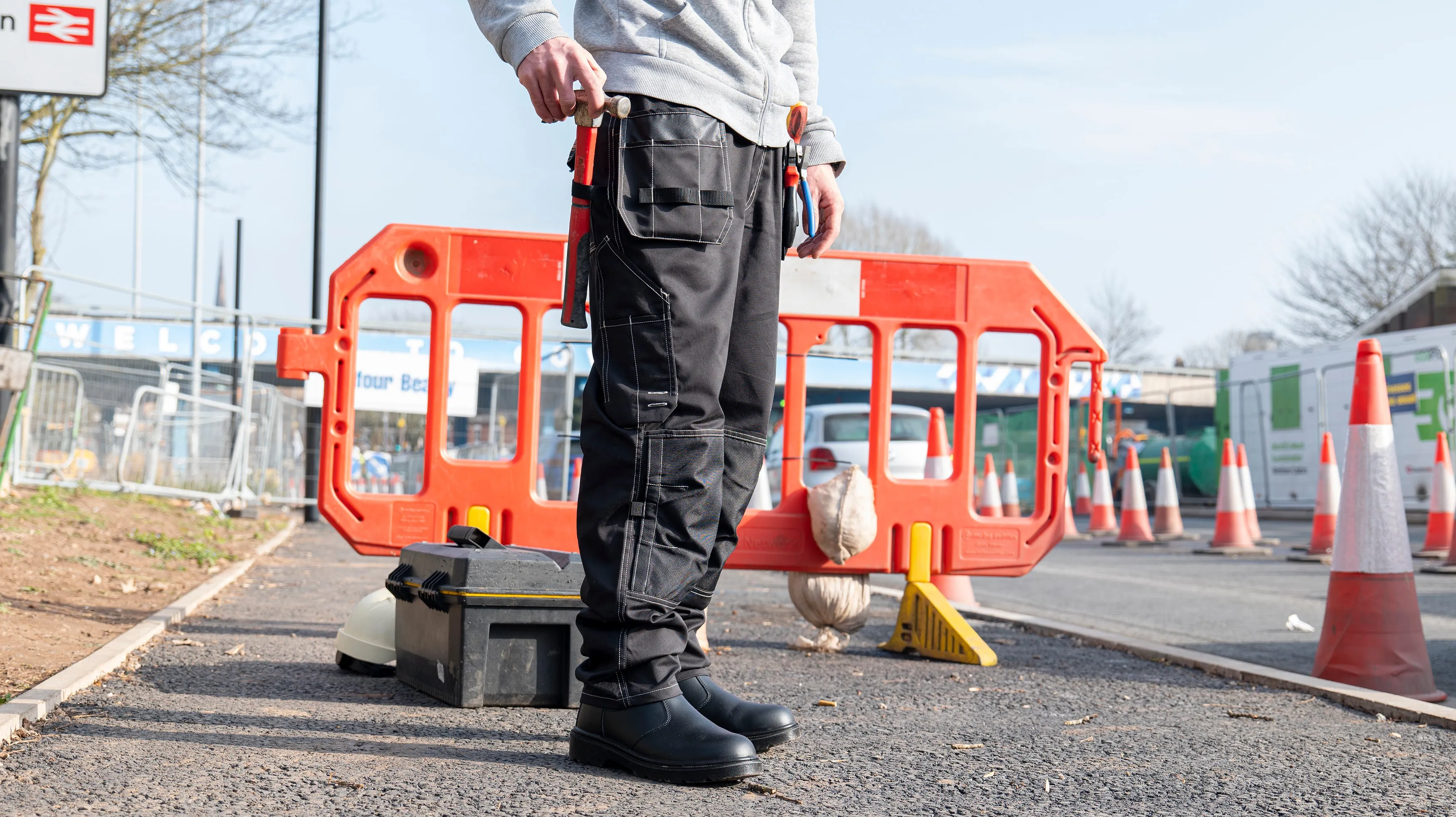 Sublime Mens Elasticated Work Trousers